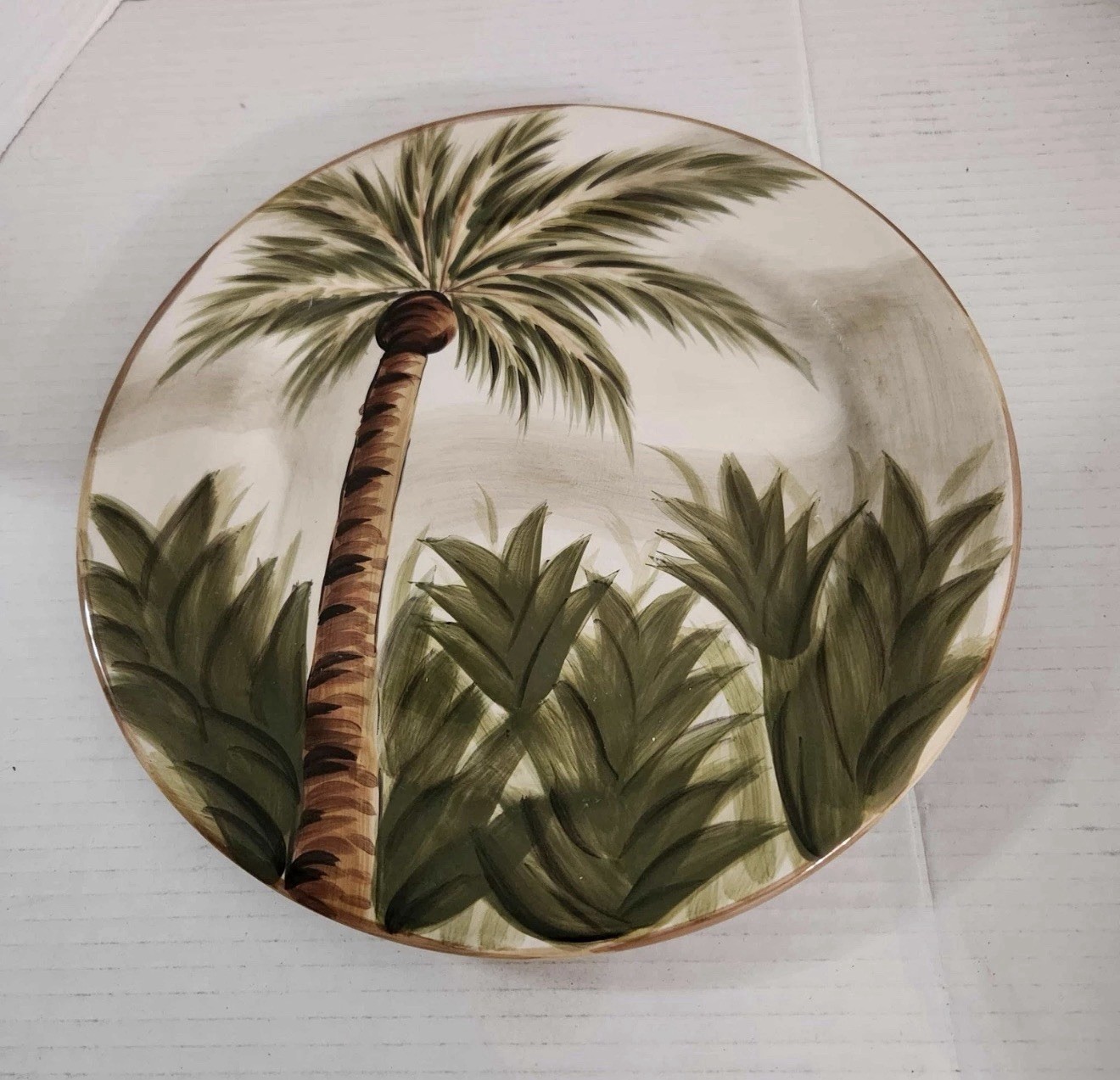 Tabletops Unlimited Lifestyles Kona Dinner Plate Tropical Island Very Nice