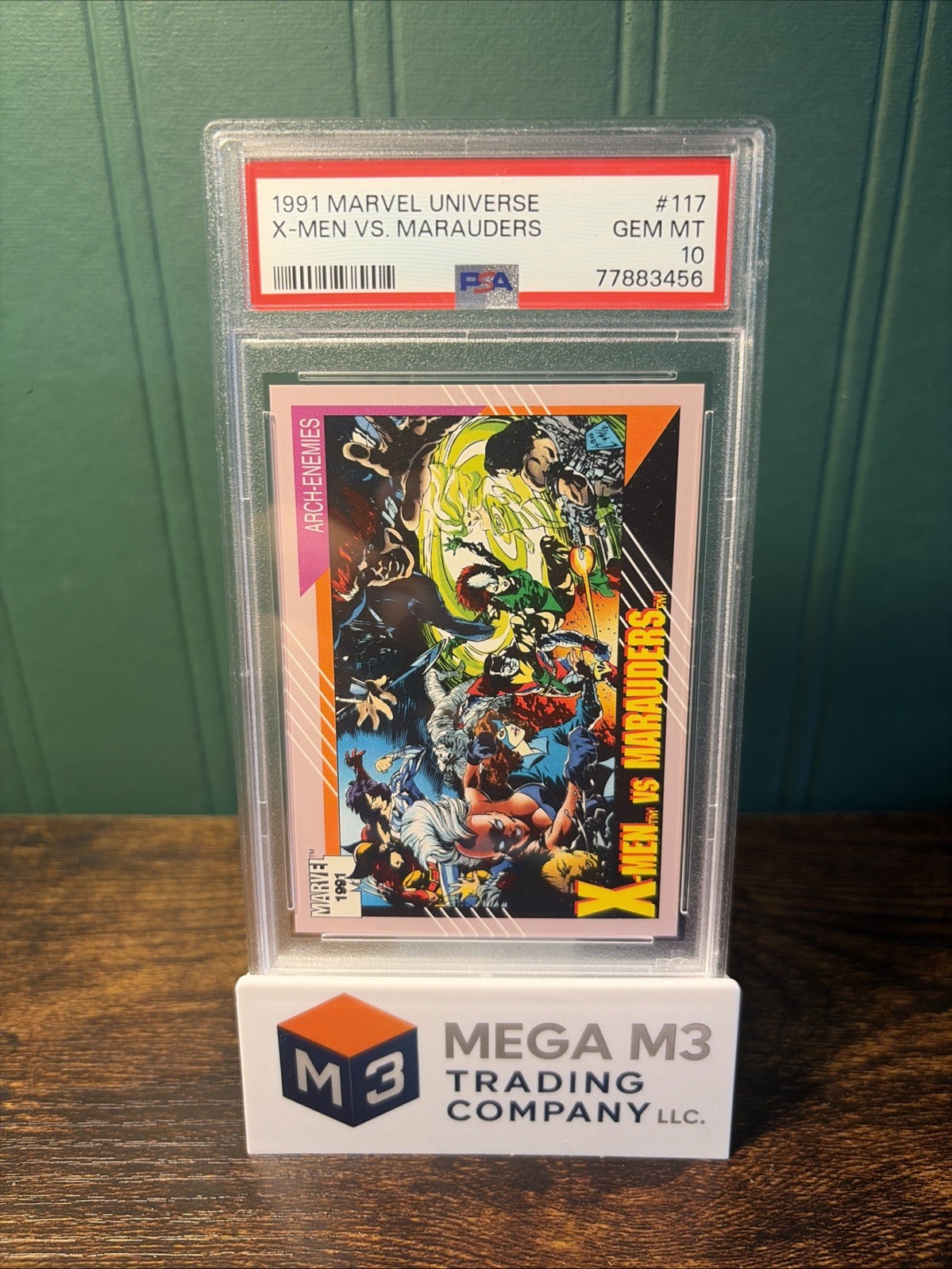 1991 Marvel Universe #117 X-Men vs. Marauders PSA GEM MT 10 POP 12