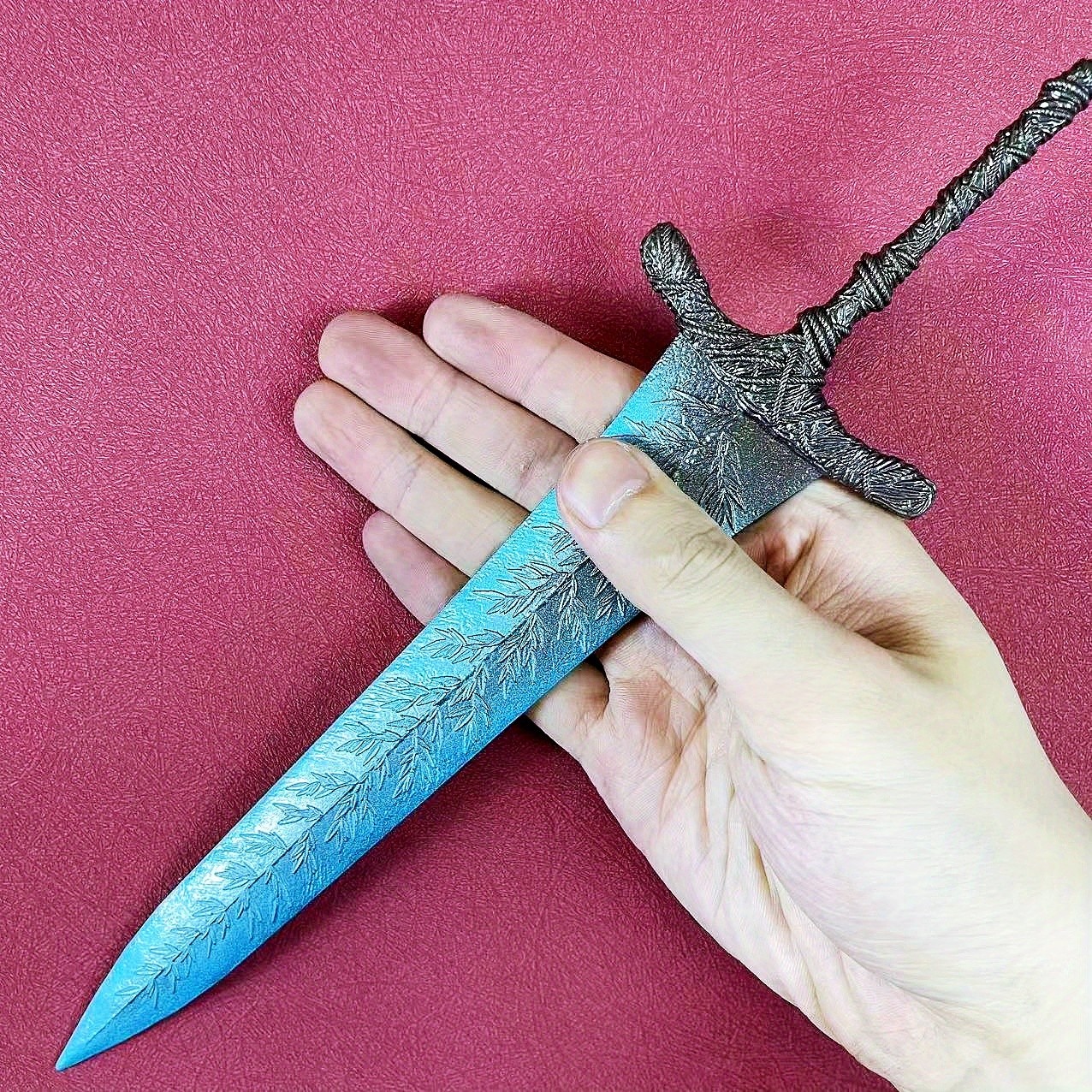 7/11inch Metal Elden Katana Anime Dark Moon Greatsword Ninja Knife Blade Gift