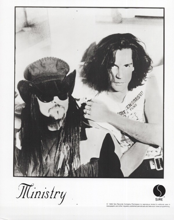 Ministry 1989 original 8x10 photo heavy metal band Sire Records promotional Ministry 1989 original 8x10 photo heavy metal band Sire Records promotional