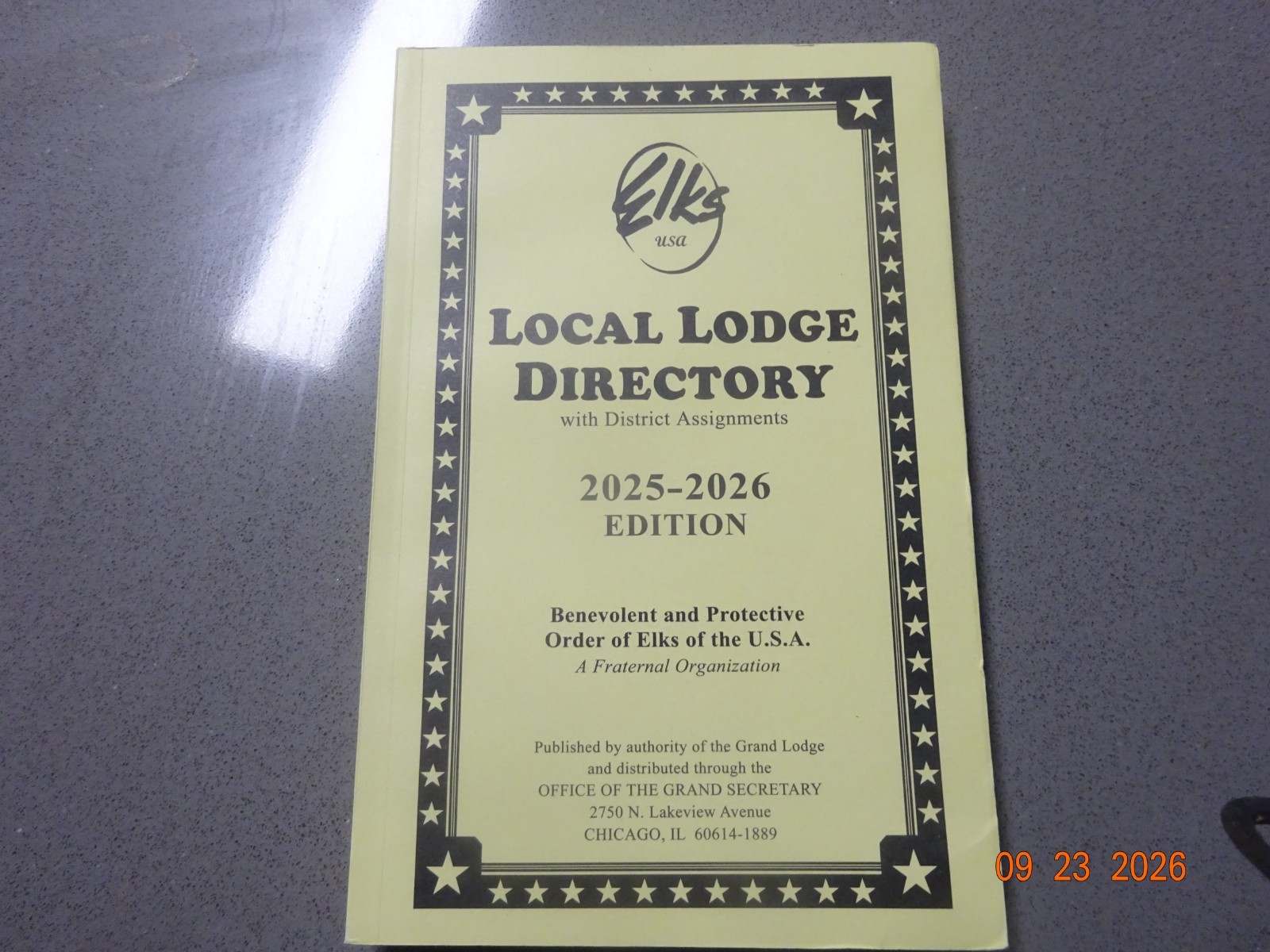 BPOE ELKS 2025-2026 Local Lodge Directory.Buy Now, 