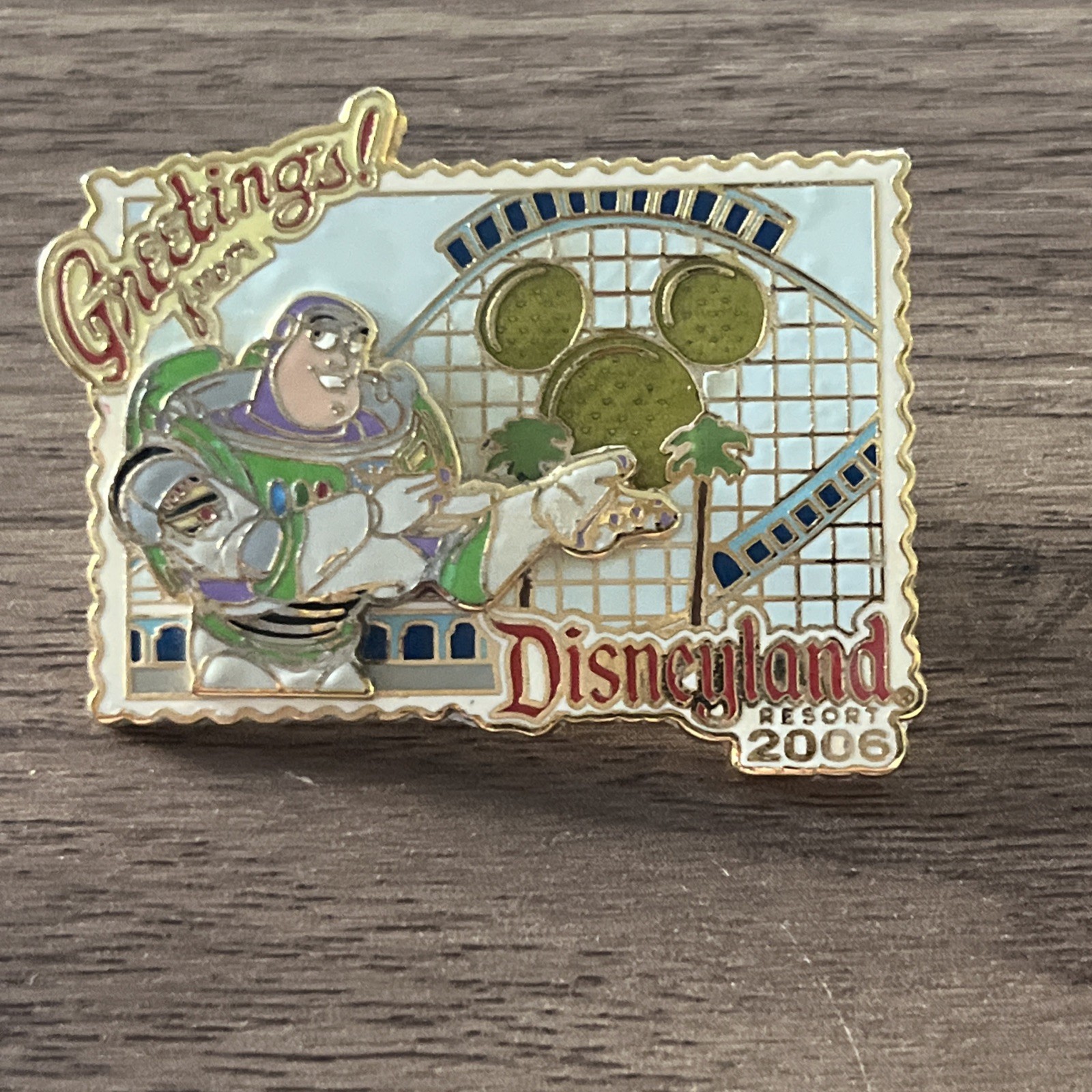 Disney Disneyland \'Greetings from Disneyland\' Series Pin Buzz Lightyear