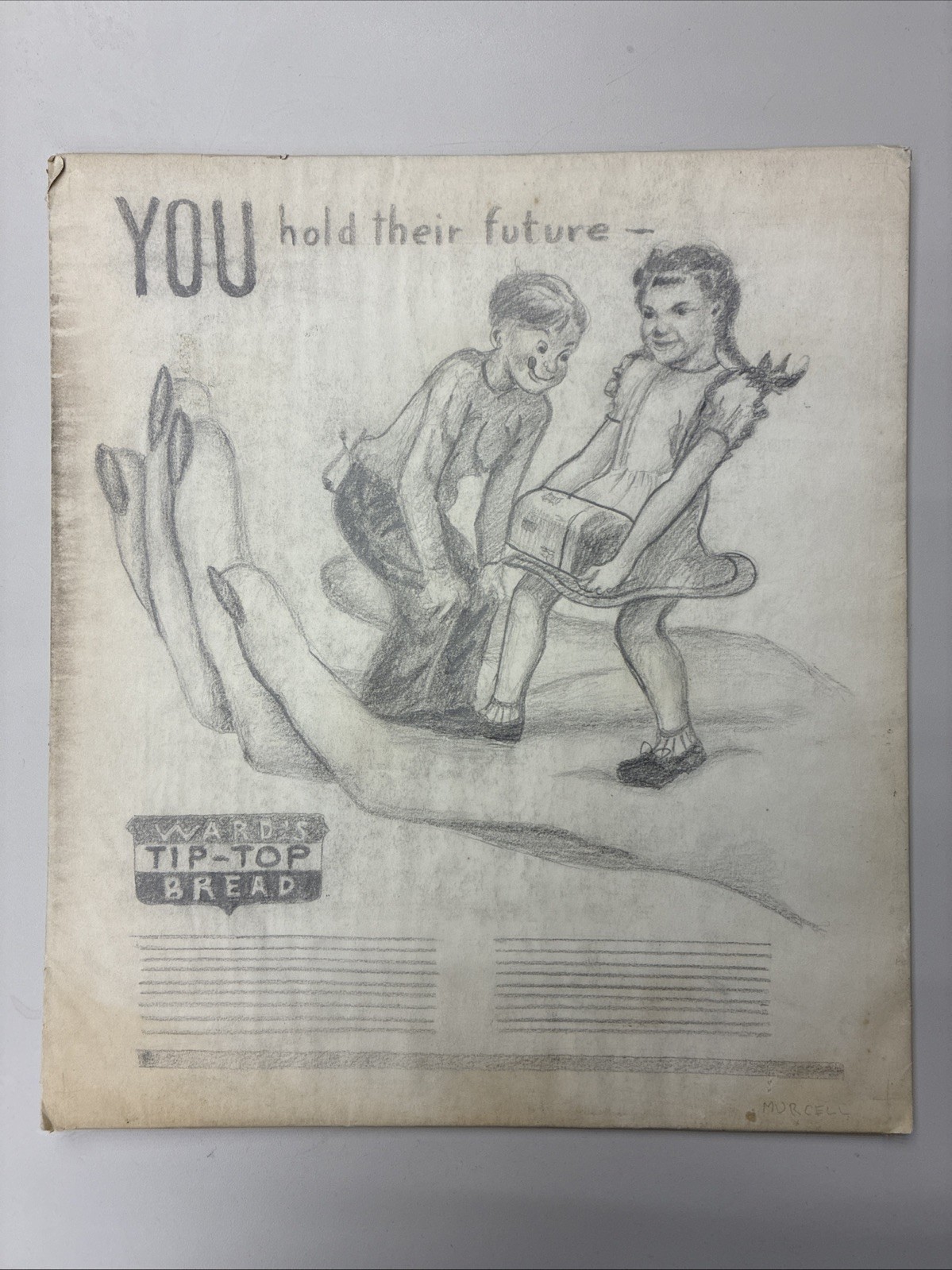 Original Tip Top Bread Vintage Advertising Concept “You Hold Their Future”