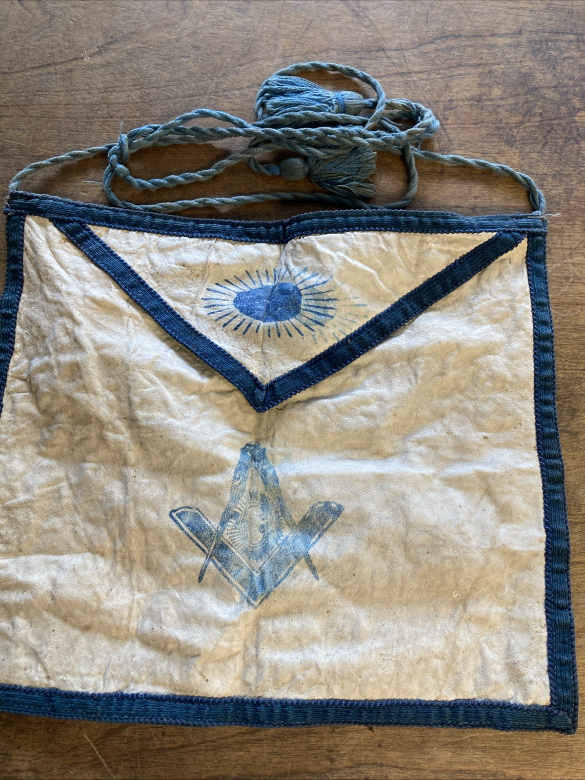 Antique 1940s Masonic Apron From Fulton Ky.