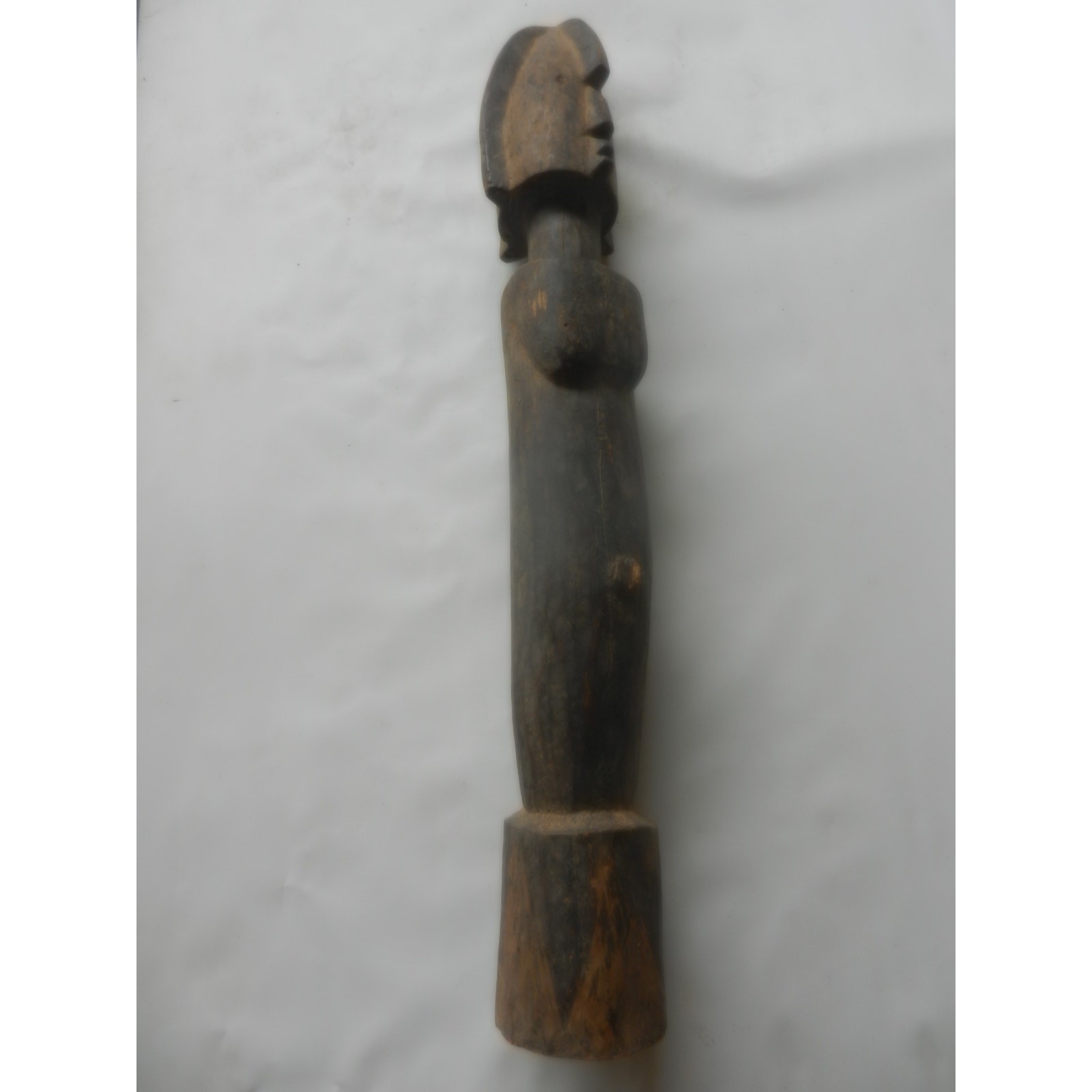 Mossi Biiga Figure – Burkina Faso, Carved Wood, Large Scale (102 cm)