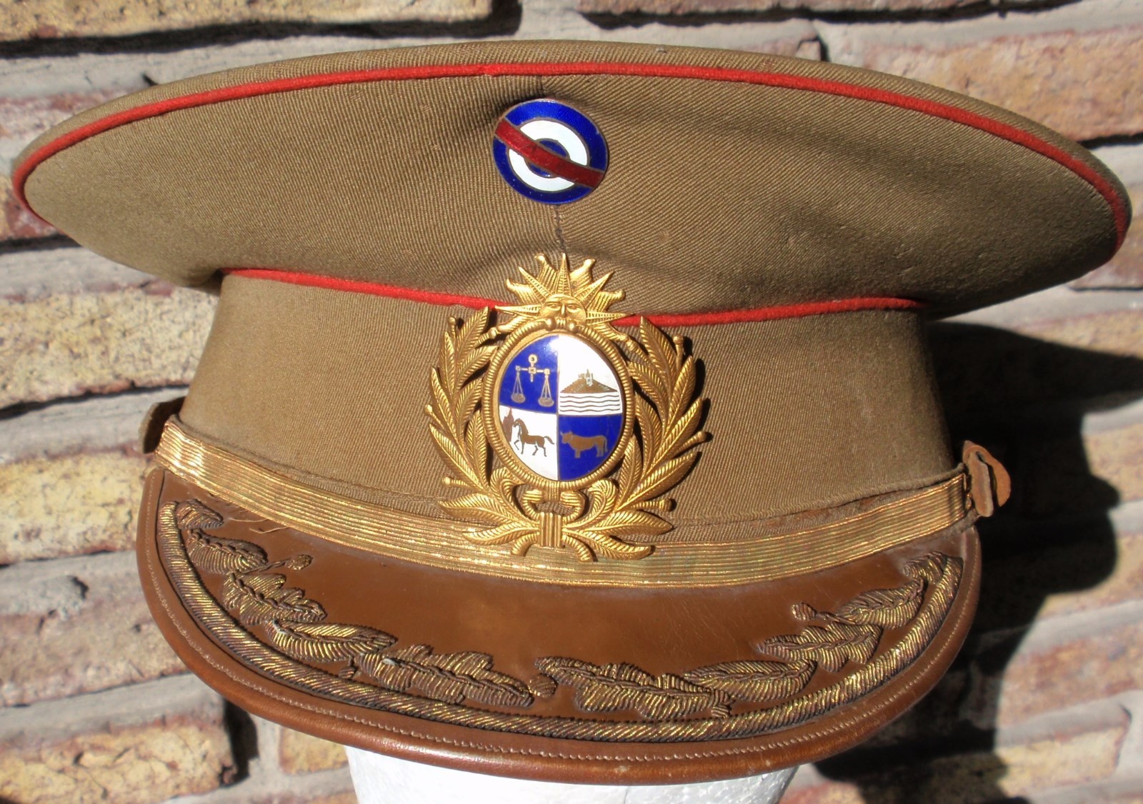 WW II ERA URUGUAYAN PRESIDENT GENERAL DE DIVISION HAT CAP OBSOLETE