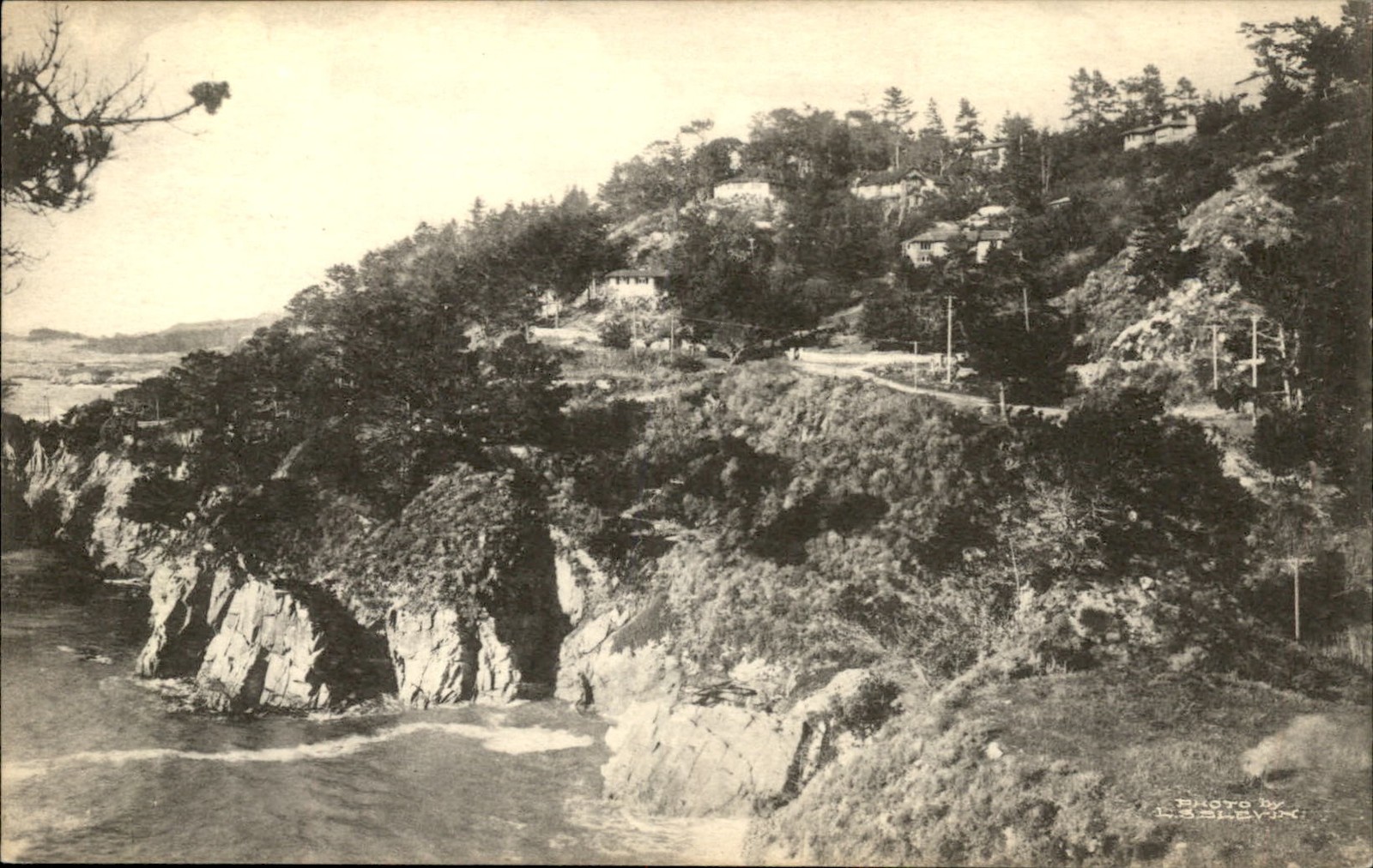 Carmel Highlands California CA Homes in Nature c1930s Vintage Postcard