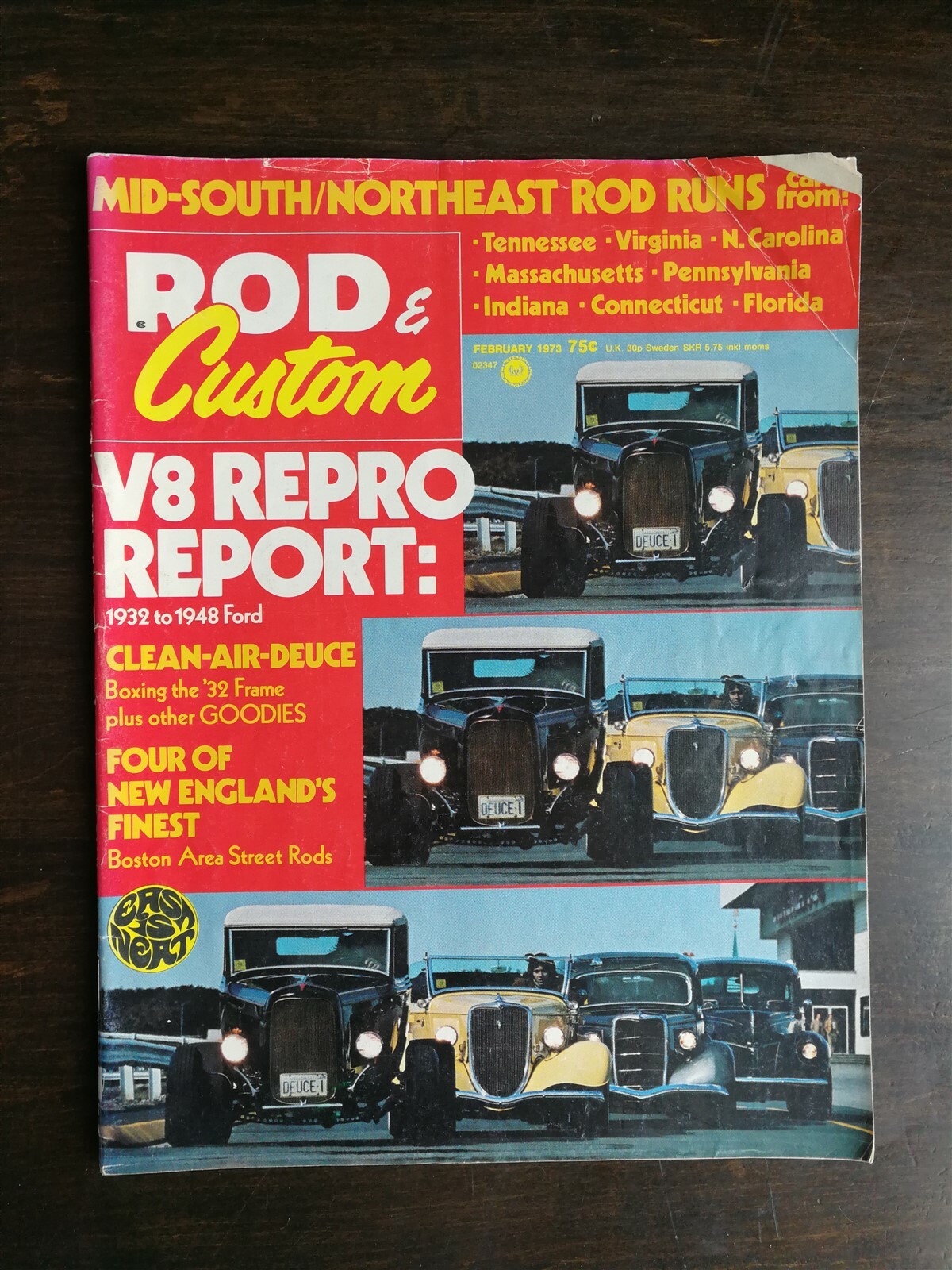 Rod & Custom Magazine February 1973 1930 1932 1935 1939 Ford 1931 1933 Plymouth