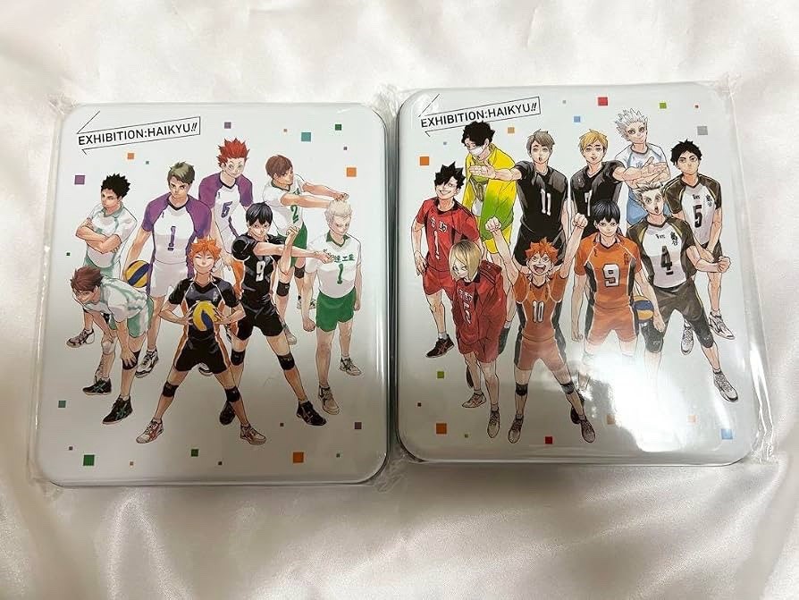 2 Haikyuu Exhibition Tin Can Postcard Set Original Artwork (20 Pcs Total)