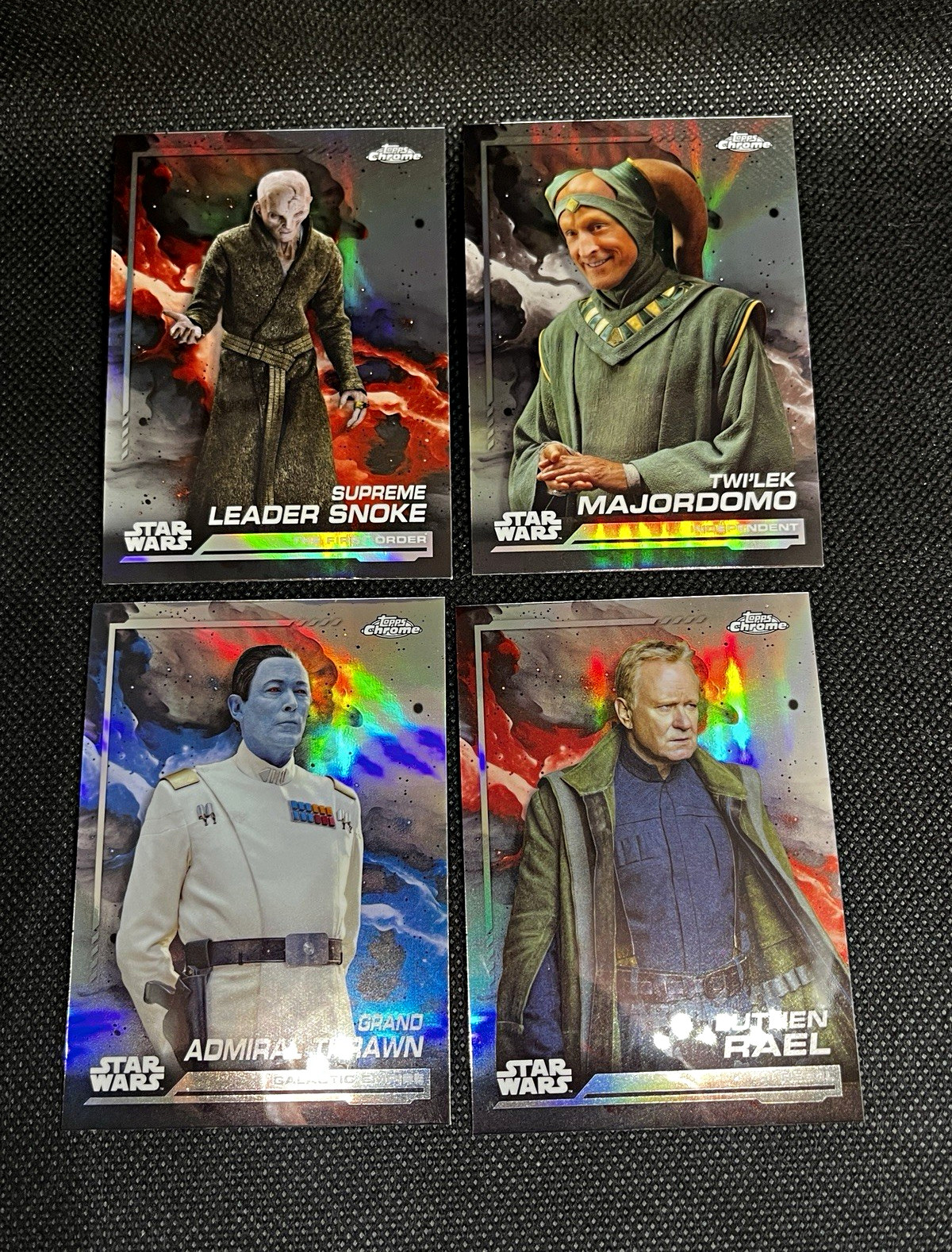 2024 Topps Chrome Star Wars Refractor 4-Card Lot NM