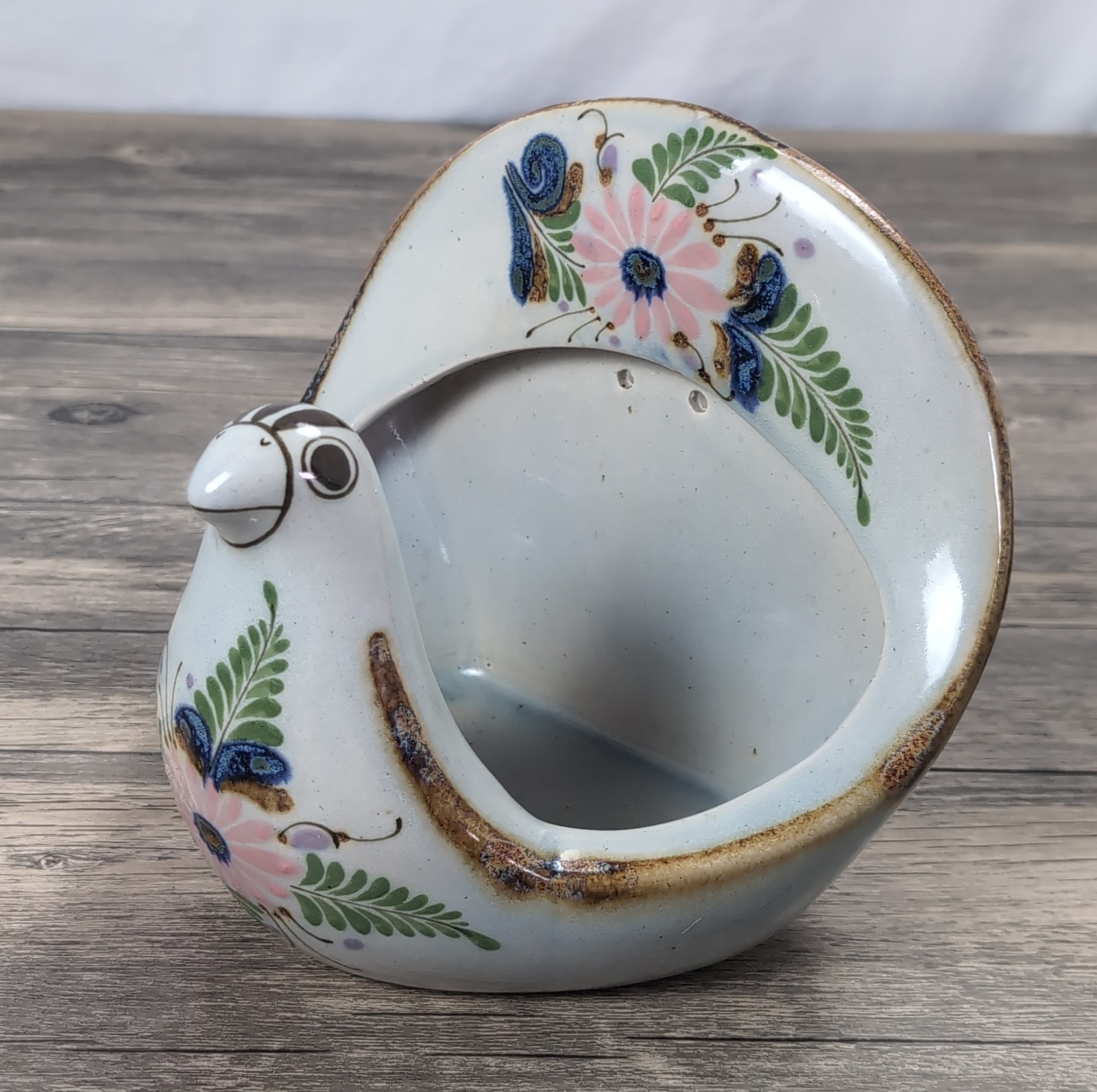 Tonal Pottery Bird Planter Bowl Mexico Ken Edwards El Palomar Folk Art Large Tonal Pottery Bird Planter Bowl Mexico Ken Edwards El Palomar Folk Art Large
