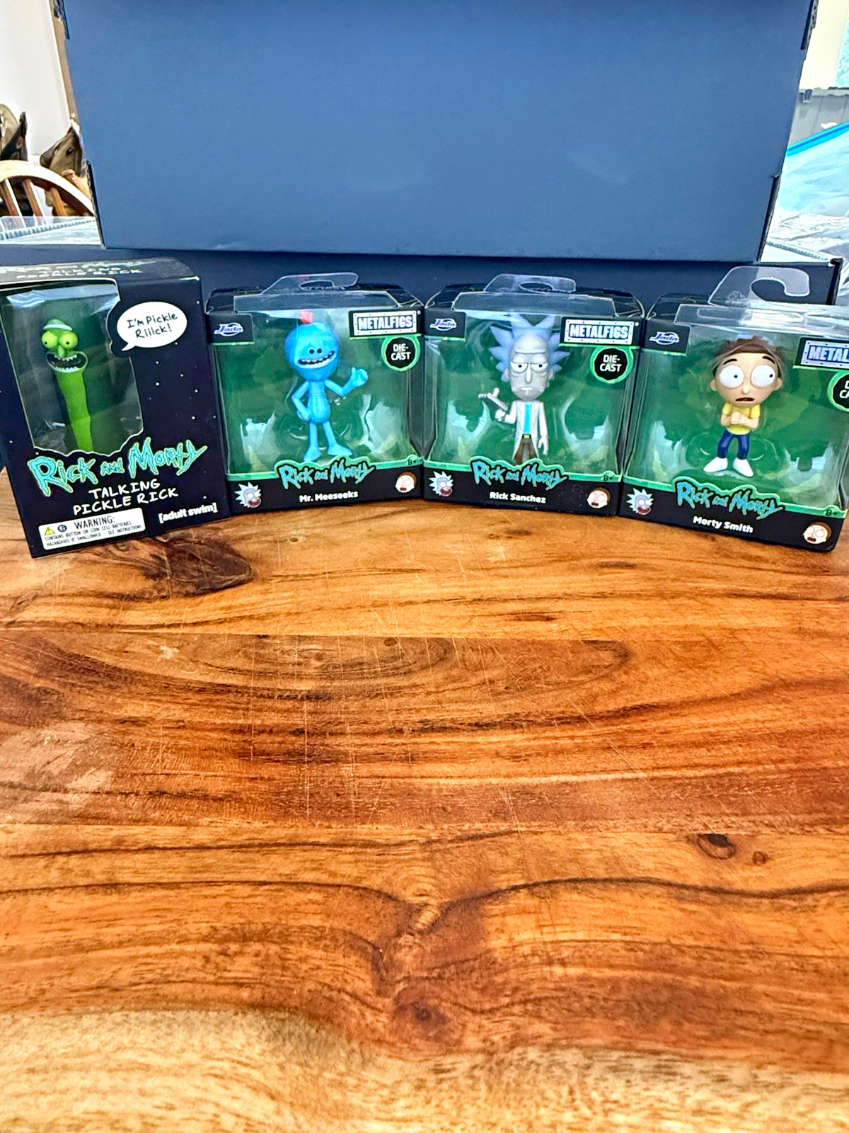 Rick and Morty Figure Lot Jada Metalfigs Die-Cast Set & Talking Pickle Rick NIB