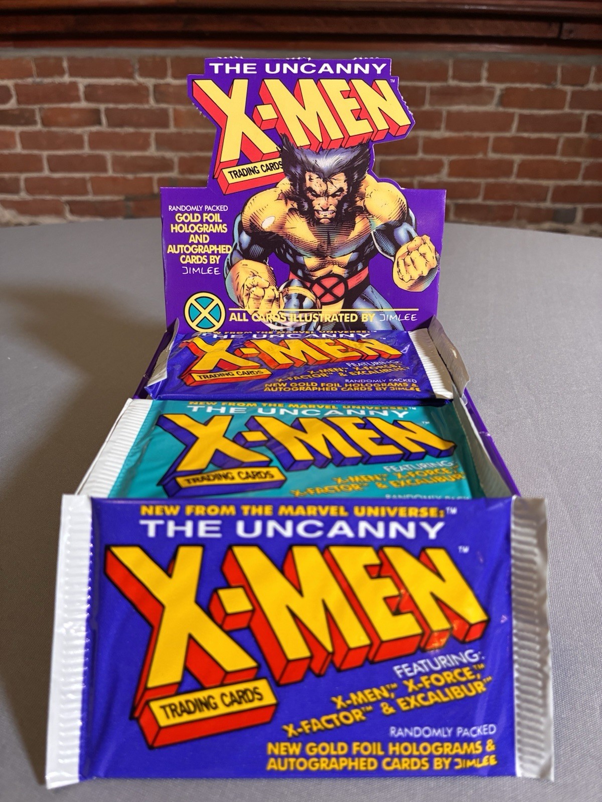 1992 X-Men Sealed Pack x 1 Impel Jim Lee Art Hologram Chase