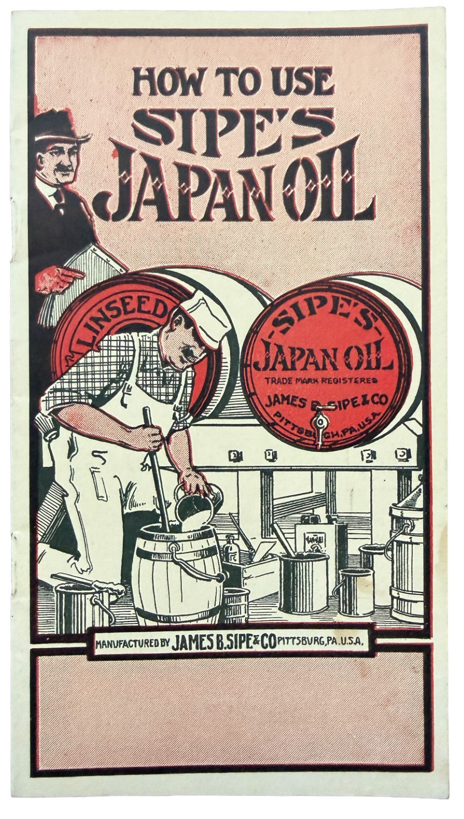 Vintage Sipes Japan Oil Paint Booklet Pittsburgh PA Advertising Ephemera 1910s
