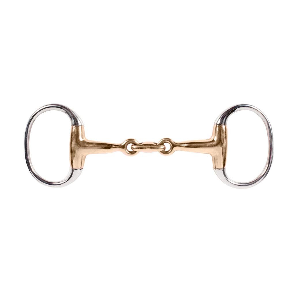 HORZE Copper Lozenge Link Eggbutt Snaffle Bit - 4.5