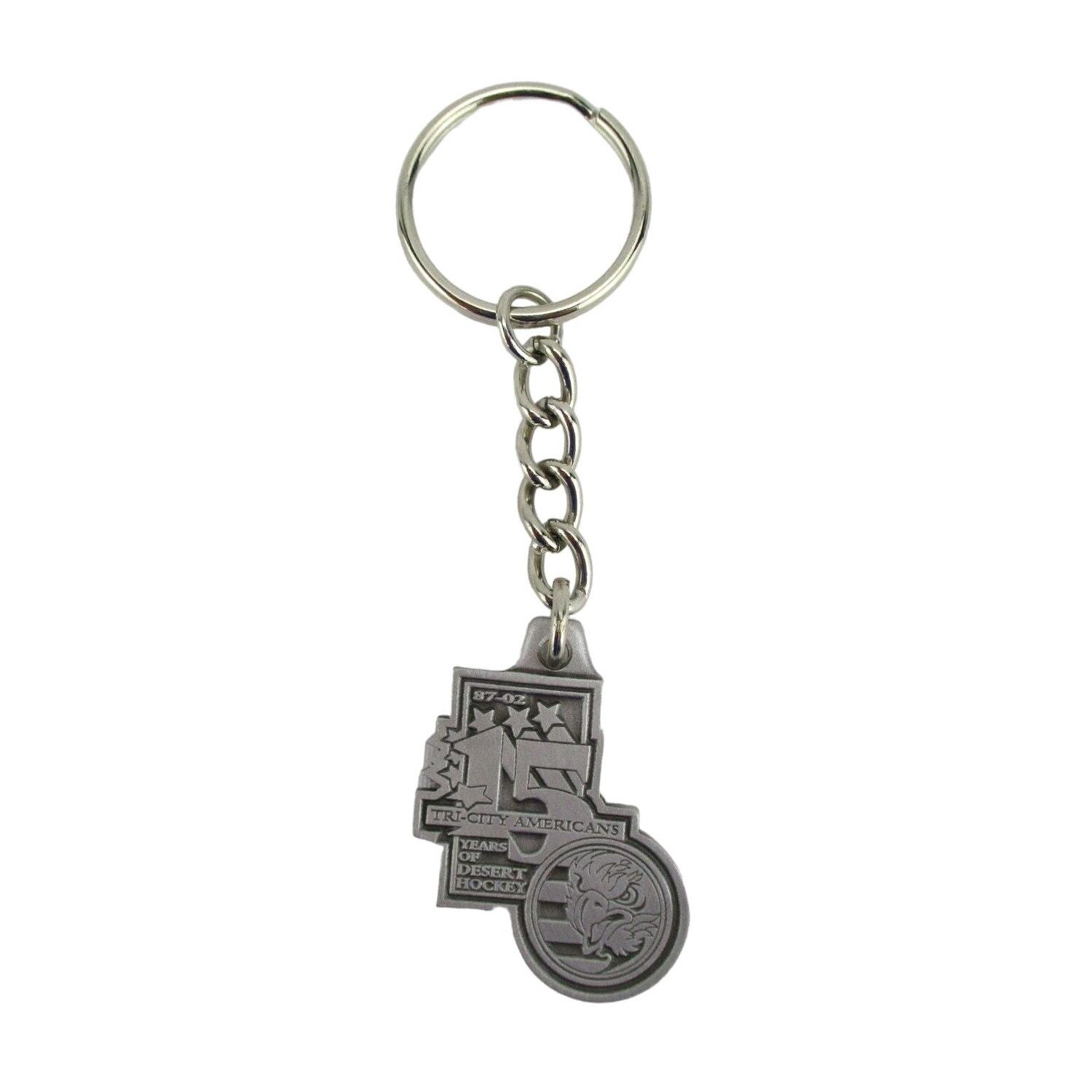 Tri City Americans 15 Years of Hockey 87-02 Season Ticketholder Keychain