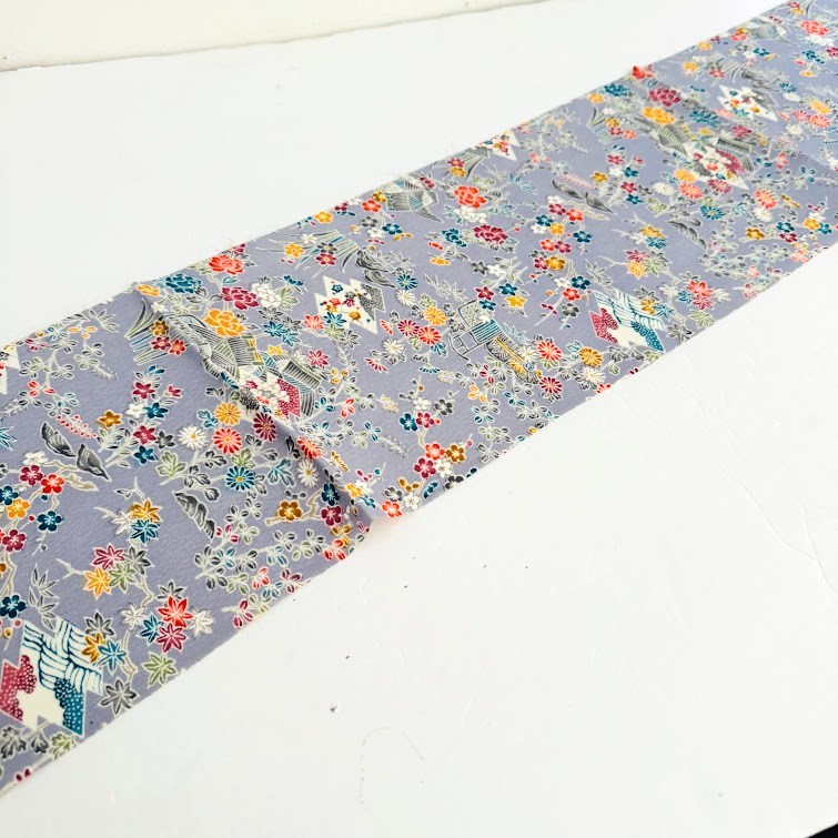 UnUsed Storybook #C 7x64 LONG Vintage Japanese Kimono Silk Fabric RX19