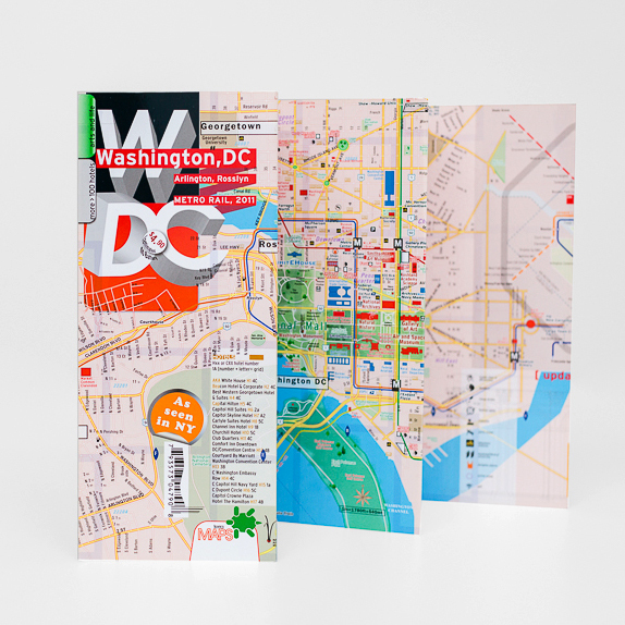 Map Laminated Washington DC [Best Seller]