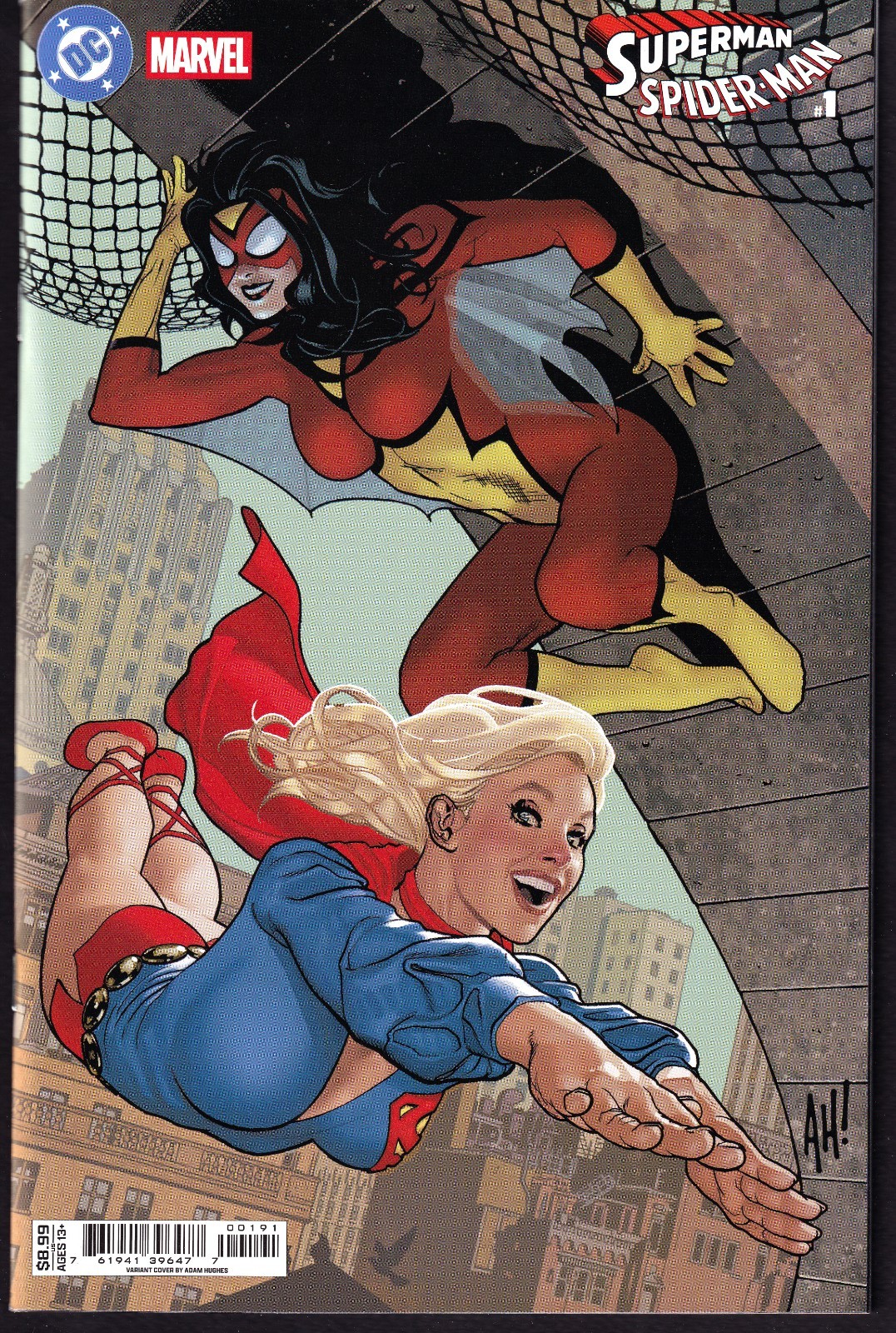 Superman / Spider-Man #1 Adam Hughes Supergirl & Spider-Woman Variant CRV I - NM