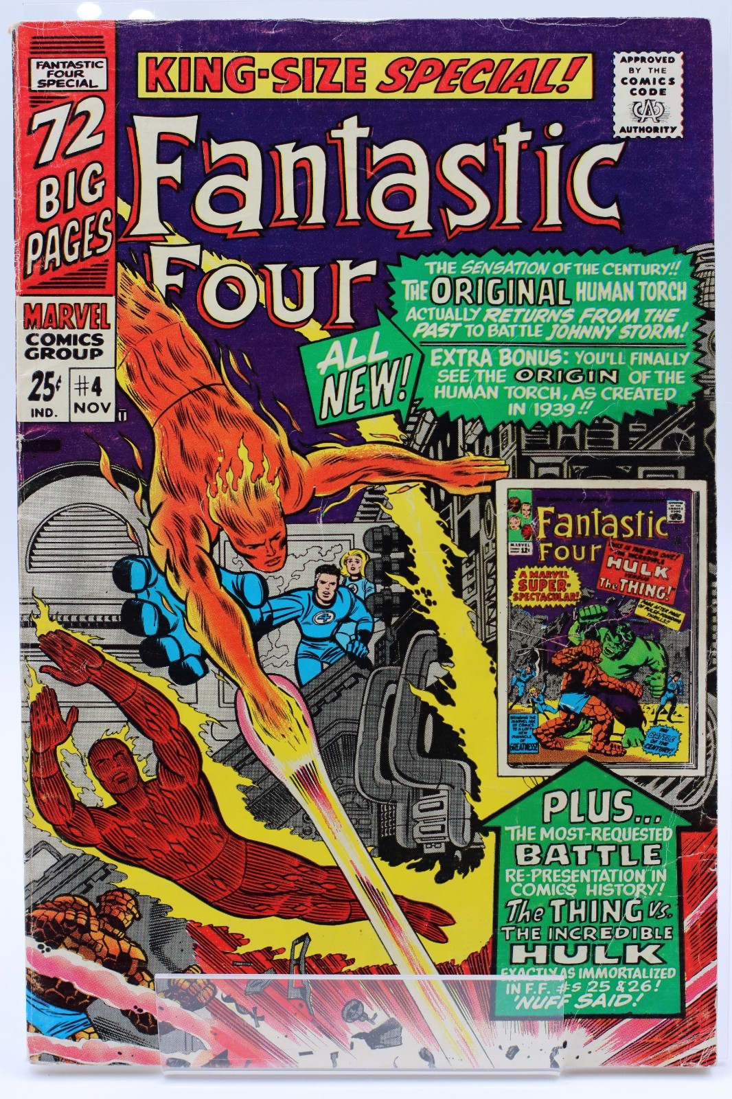 Fantastic Four Annual #4 • [5.0] • 1966 • Jack Kirby • MARVEL SILVER • 1st Print