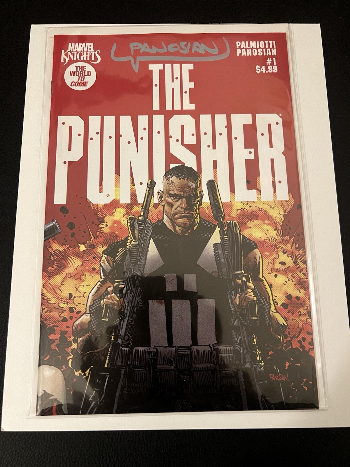 Signed By Dan Panosian MARVEL KNIGHTS: PUNISHER #1 MAIN CVR COA 