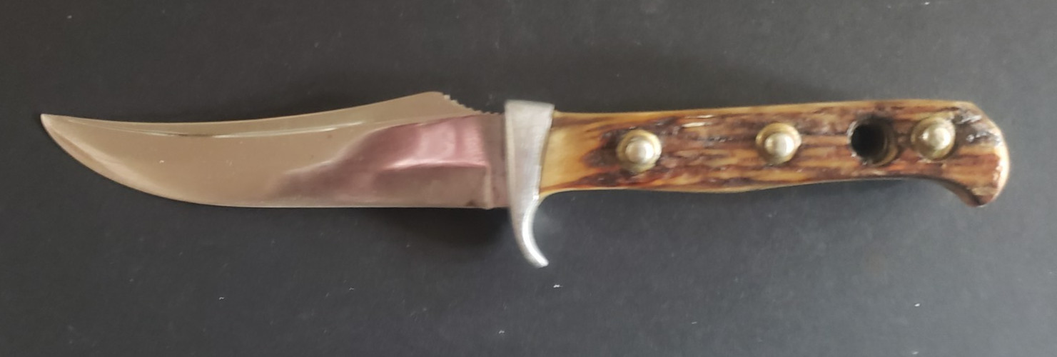 L5-Vintage PUMA SKINNNER Fixed-Blade Hunting Knife - 4 3/4\