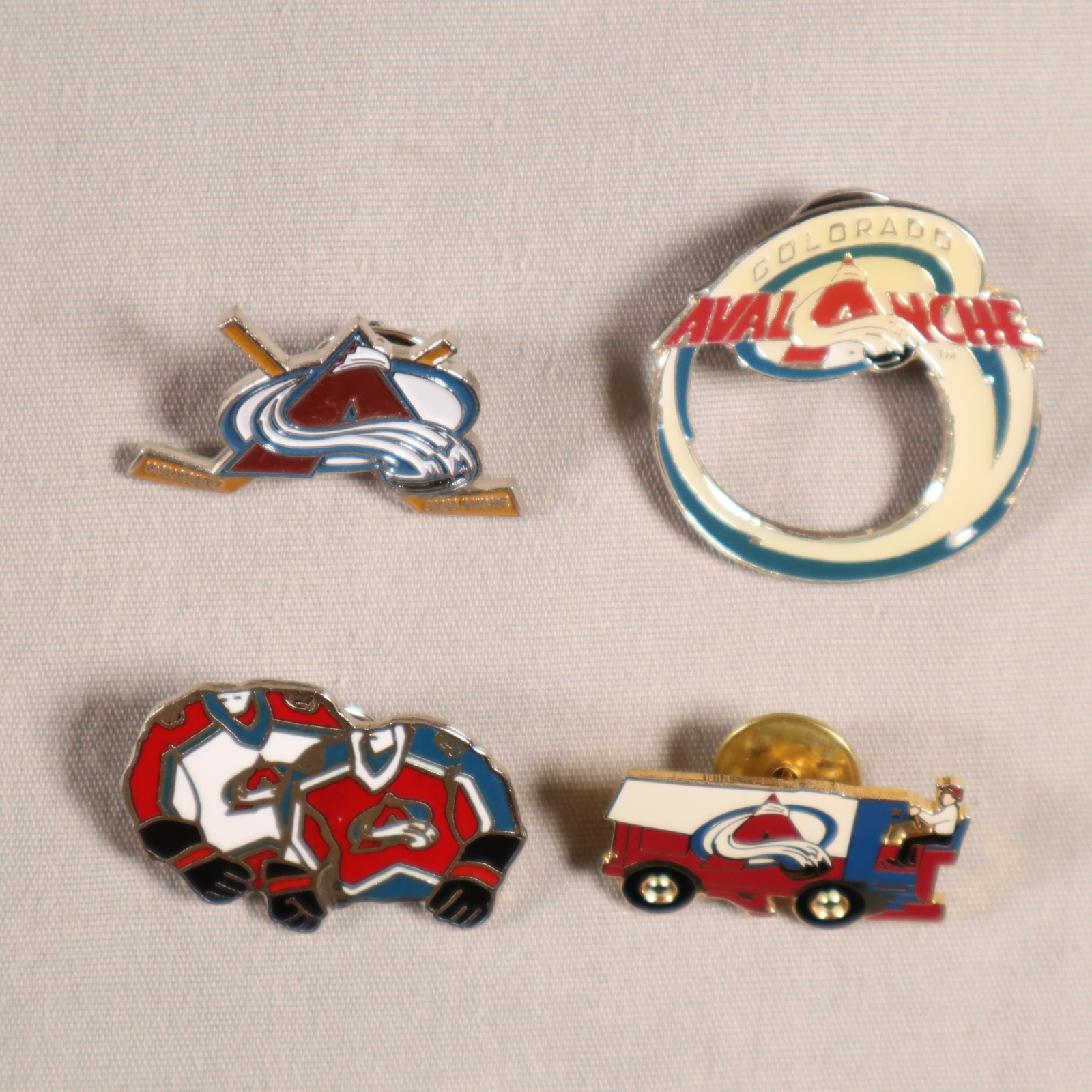 Vintage Lapel Pin Hat Pin Tie Tack NHL Colorado Avalanche Lot of 4 Vintage Lapel Pin Hat Pin Tie Tack NHL Colorado Avalanche Lot of 4