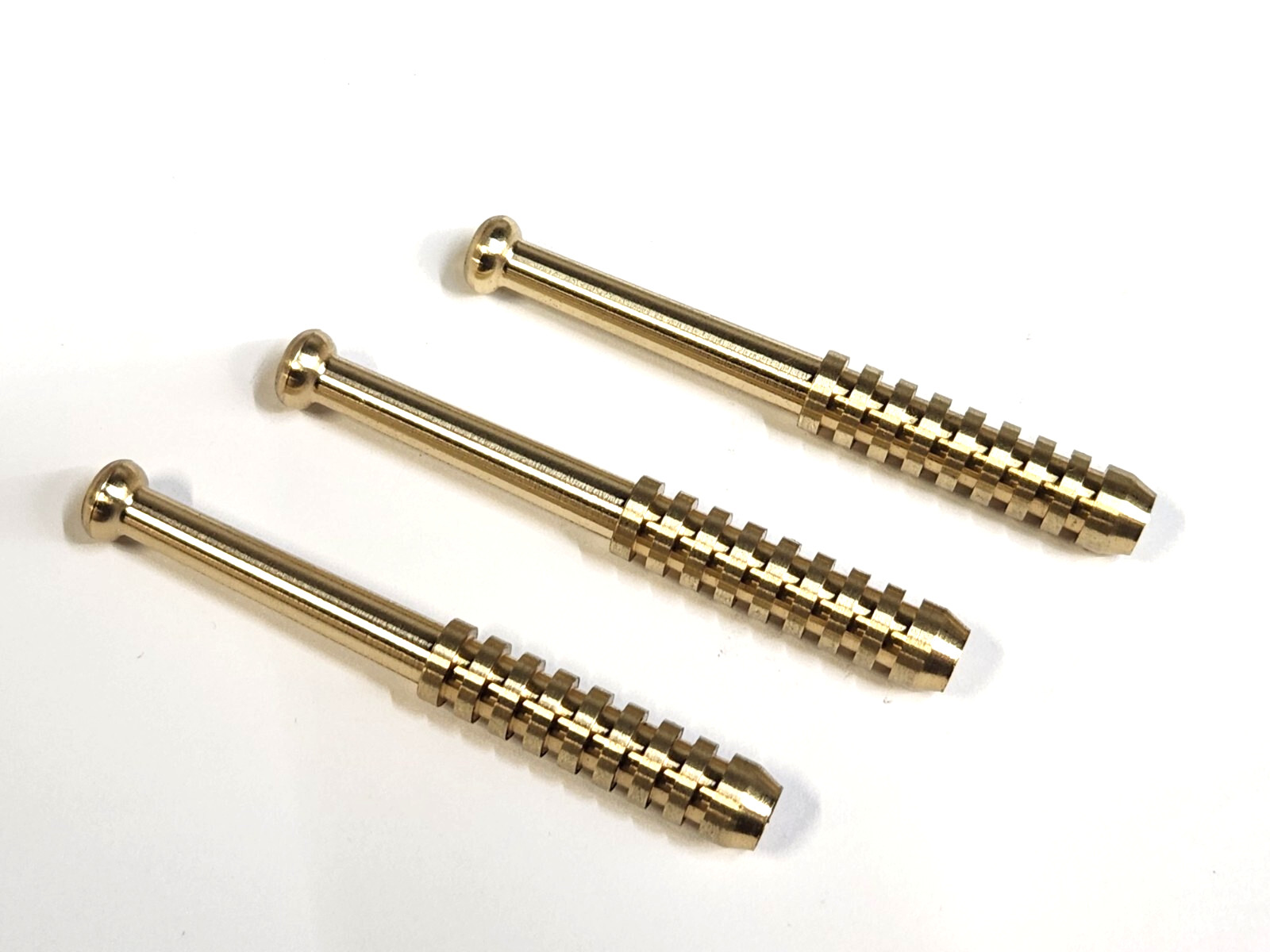 THREE OLD SCHOOL  REAL BRASS METAL ONE HITTER PIPE  DUGOUT BAT 3\