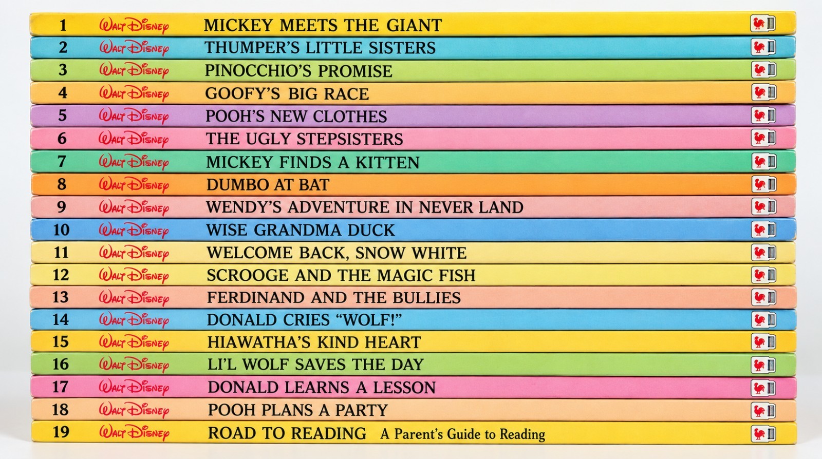 Vintage 1986 Disney Fun-To-Read Library Complete 1-19 Book Set - Gently Used Vintage 1986 Disney Fun-To-Read Library Complete 1-19 Book Set - Gently Used