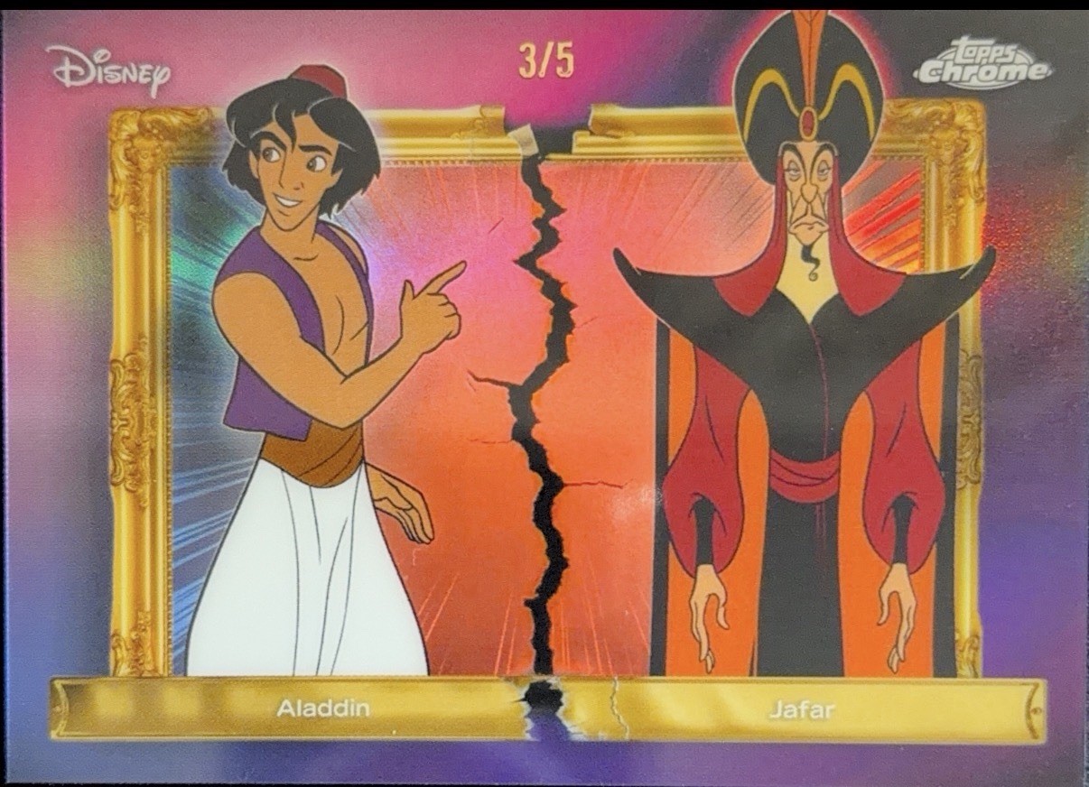 2026 Topps Chrome Neon Aladdin Jafar Family First Rivals SSP /5