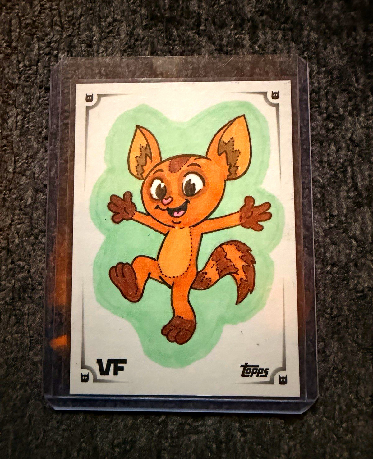 2026 Topps VeeFriends Chrome Amped Aye Aye Rusty Gilligan Sketch 1/1