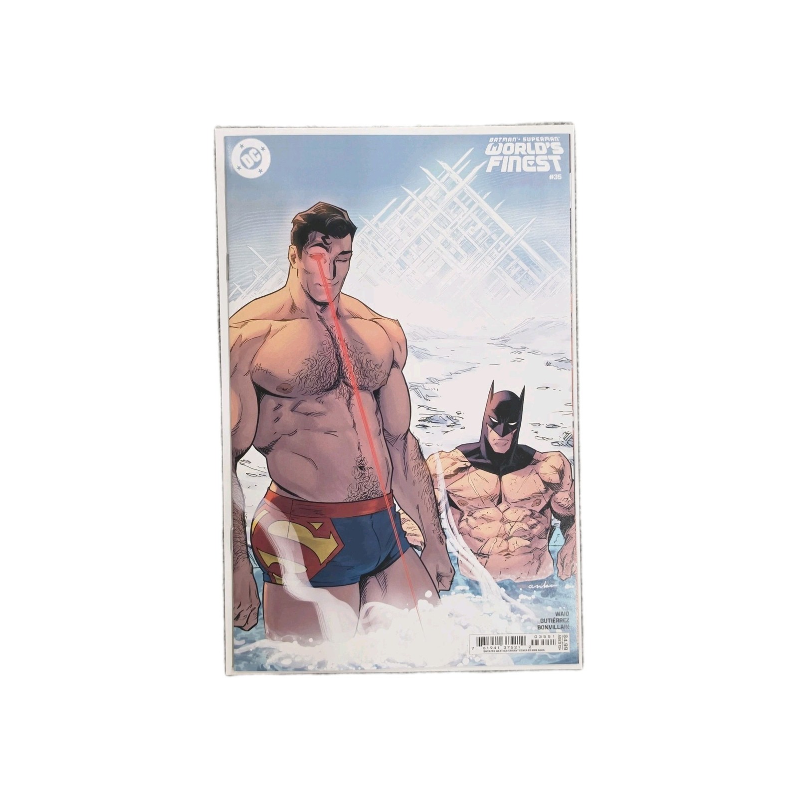 Batman Superman World's Finest #35 - Anka Sweater Weather Variant NM+ DC Comics Batman Superman World's Finest #35 - Anka Sweater Weather Variant NM+ DC Comics