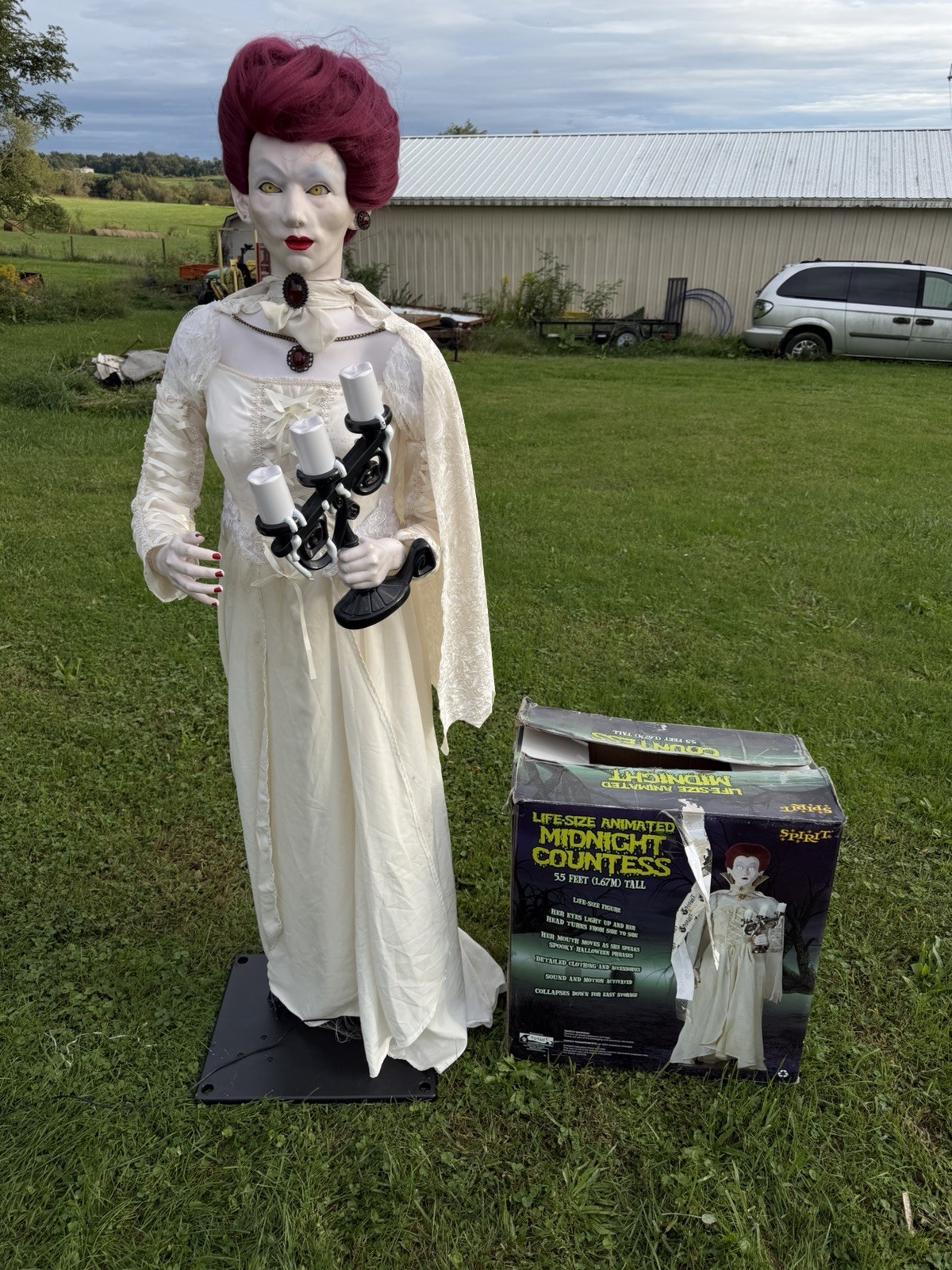 Spirit Halloween Midnight Countess 2009 Gemmy Lifesize Animatronic W/ BOX Prop