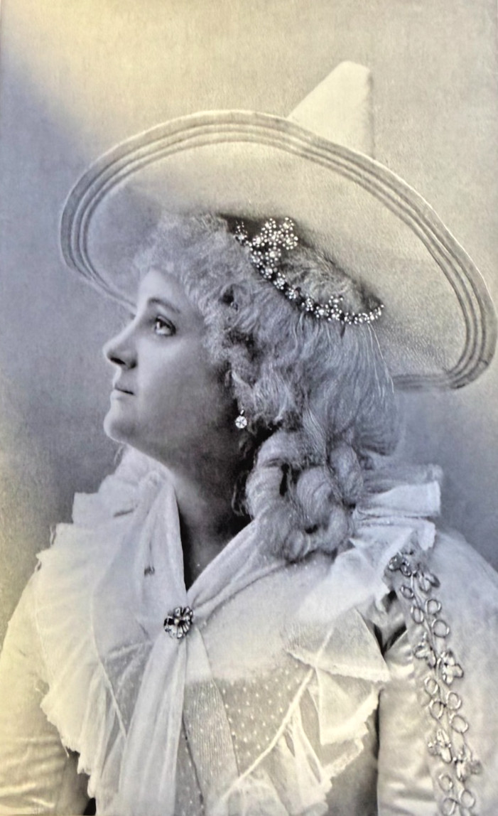 1898 Vintage Magazine Illustration Actress Carrie Perkins As Mother Hubbard