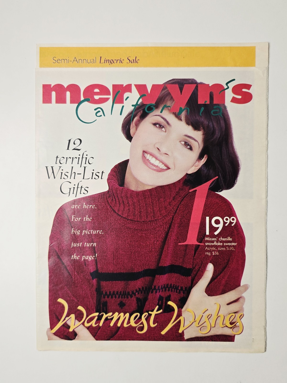 1997 Mervyn's Semi Annual Largest Holiday Sale Circular 28 Pages Vintage Levis