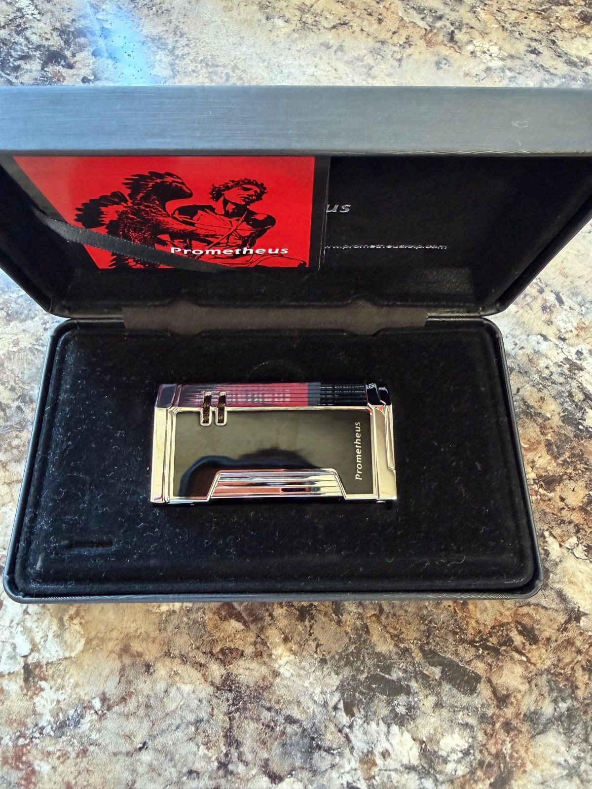 PROMETHEUS MAGMA X KKP CIGAR LIGHTER Black Lacquer Edition 2024 NIB