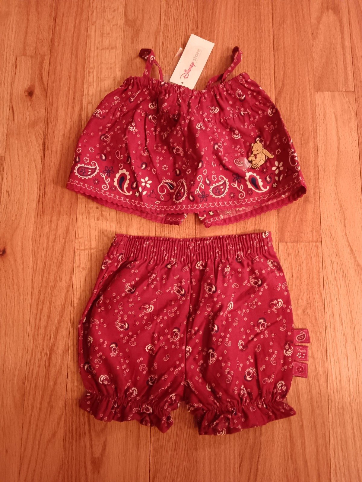 VINTAGE DISNEY WINNIE THE POOH TWO PIECE SET SIZE 6 MONTHS NEW WITH TAG