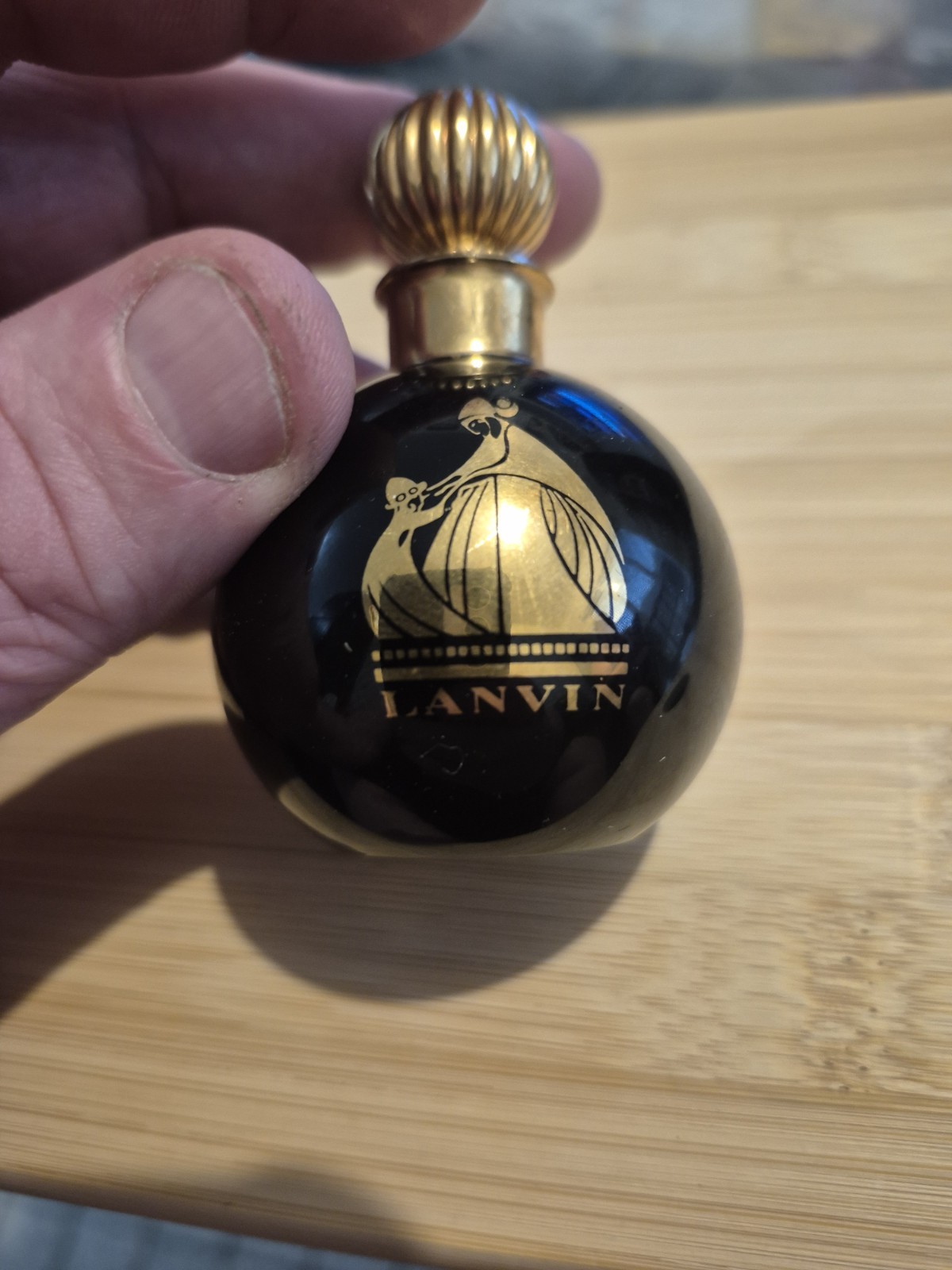 Lanvin Arpeggio Black Ball Complete Perfume Box Vintage Full Rare Collection