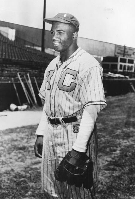 Jackie Robinson PHOTO Kansas City Monarchs Baseball Team Negro League Baseball