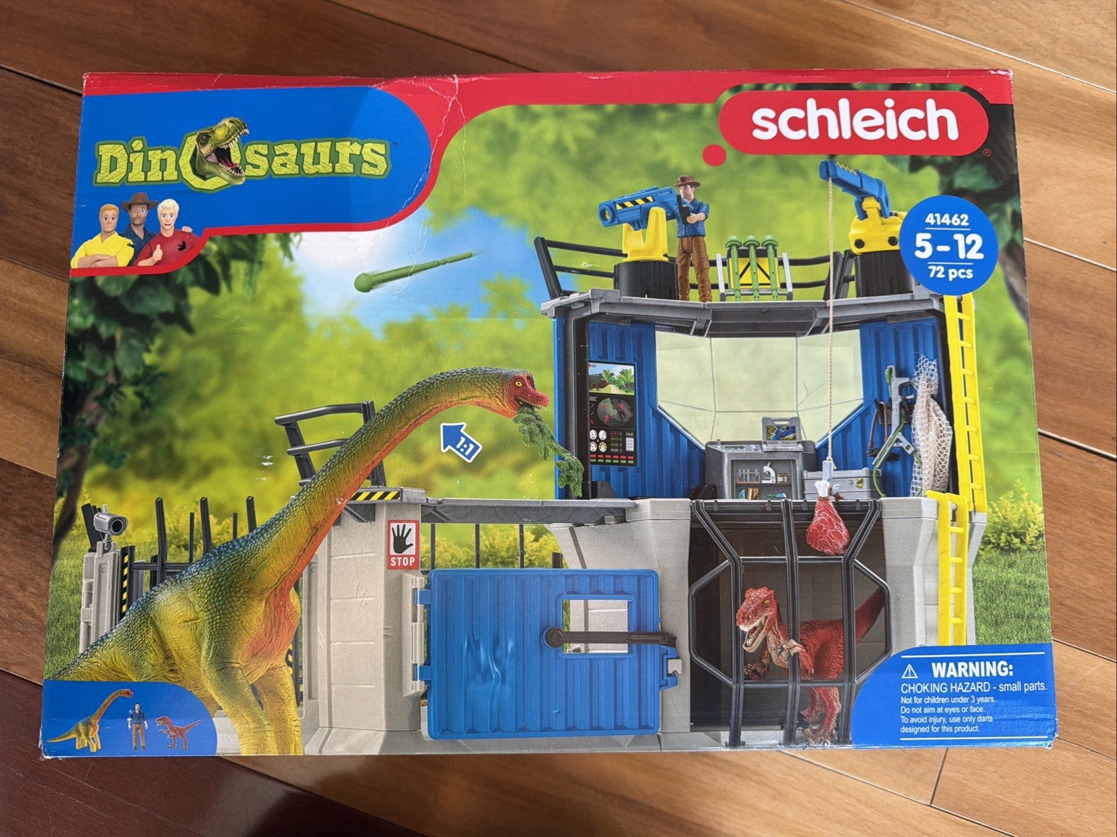 Schleich Dinosaurs - 72PC Large Dinosaur Research Station Playset - Interacti...