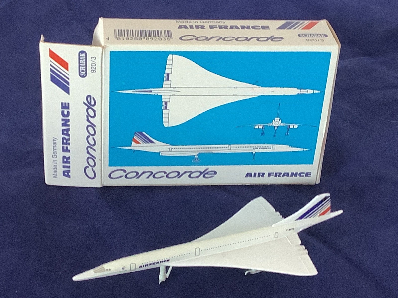 Air France Concorde F-BVFA 1:600 scale diecast model 920/3 by Schabak BOXED