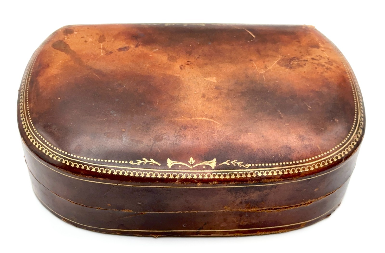 Brown Italian Genuine Calf Leather Jewelry Bracelet Box 7\
