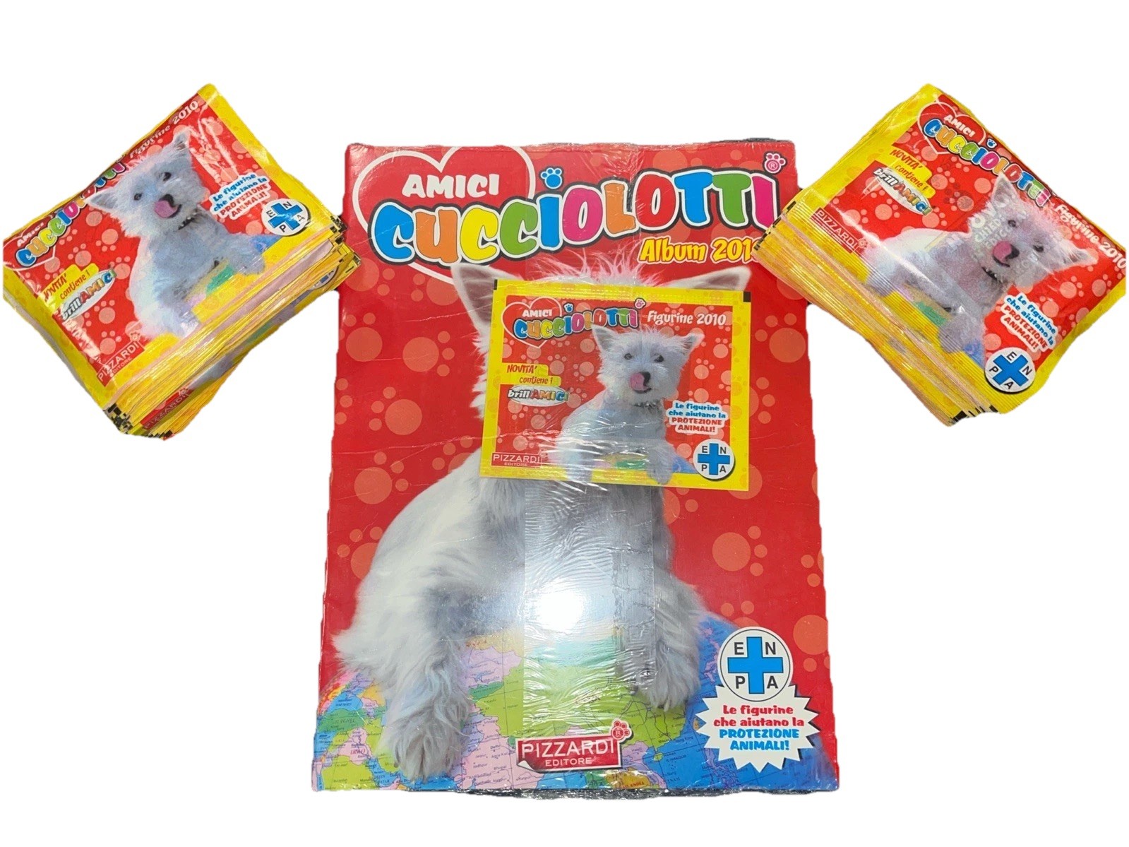 Amici Cucciolotti 2010: Sealed Album Plus 100 Pizzardi Bags