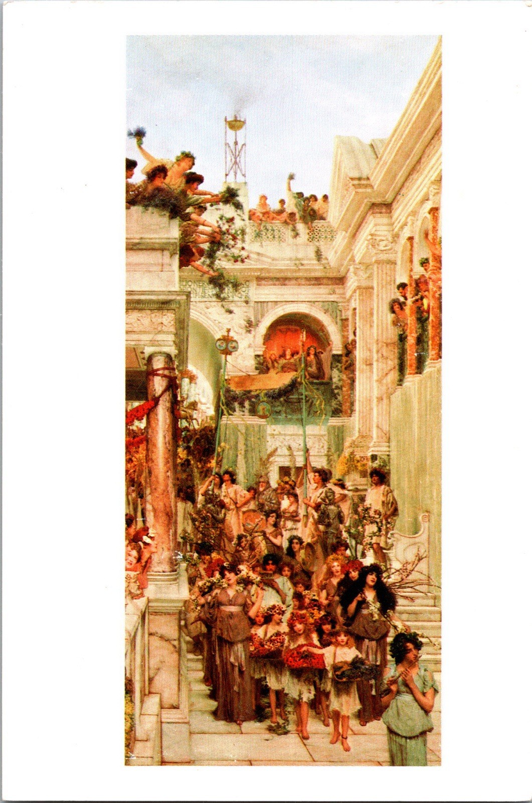 Lawrence Alma-Tadema Spring Art Continental Postcard CB14