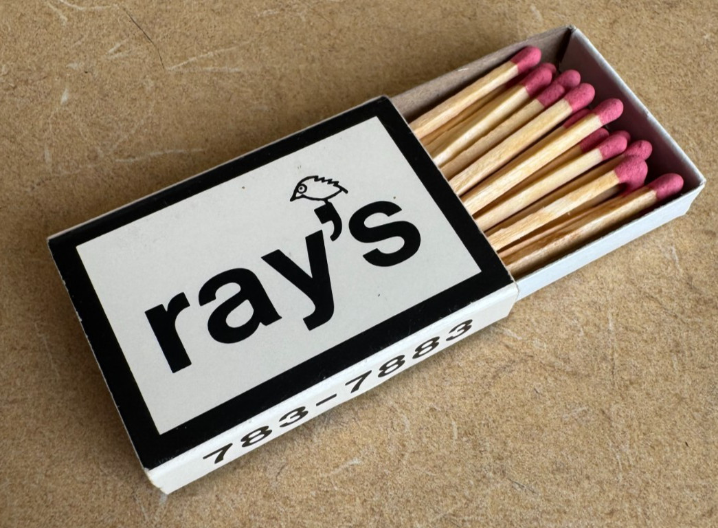 Ray’s Boathouse, Shilshole Bay, Seattle, WA, Full Matchbox, Excellent Condition
