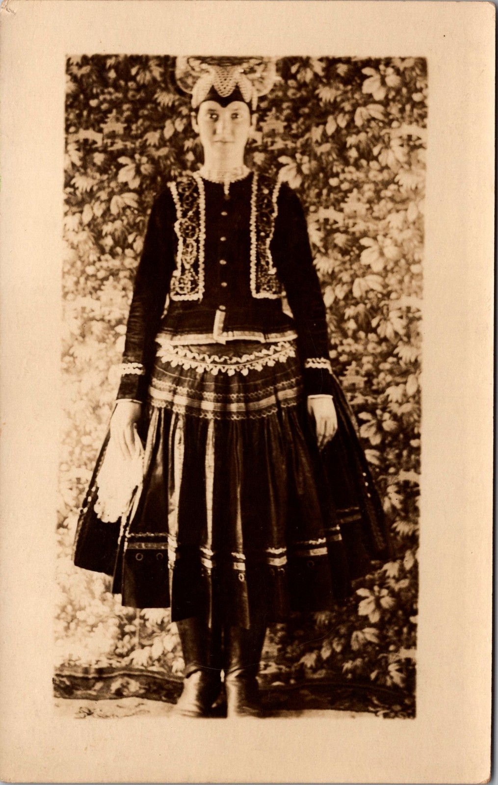 C1910s RPPC Antique Photo Traditional European Folk Costume Eastern Europe RP104