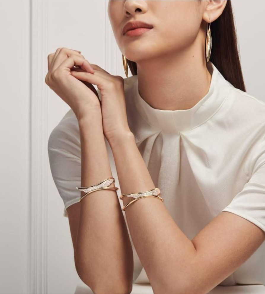 Atelier Swarovski Gilded Treasures Drop Earrings Gold Plated 5534423 NIB $279