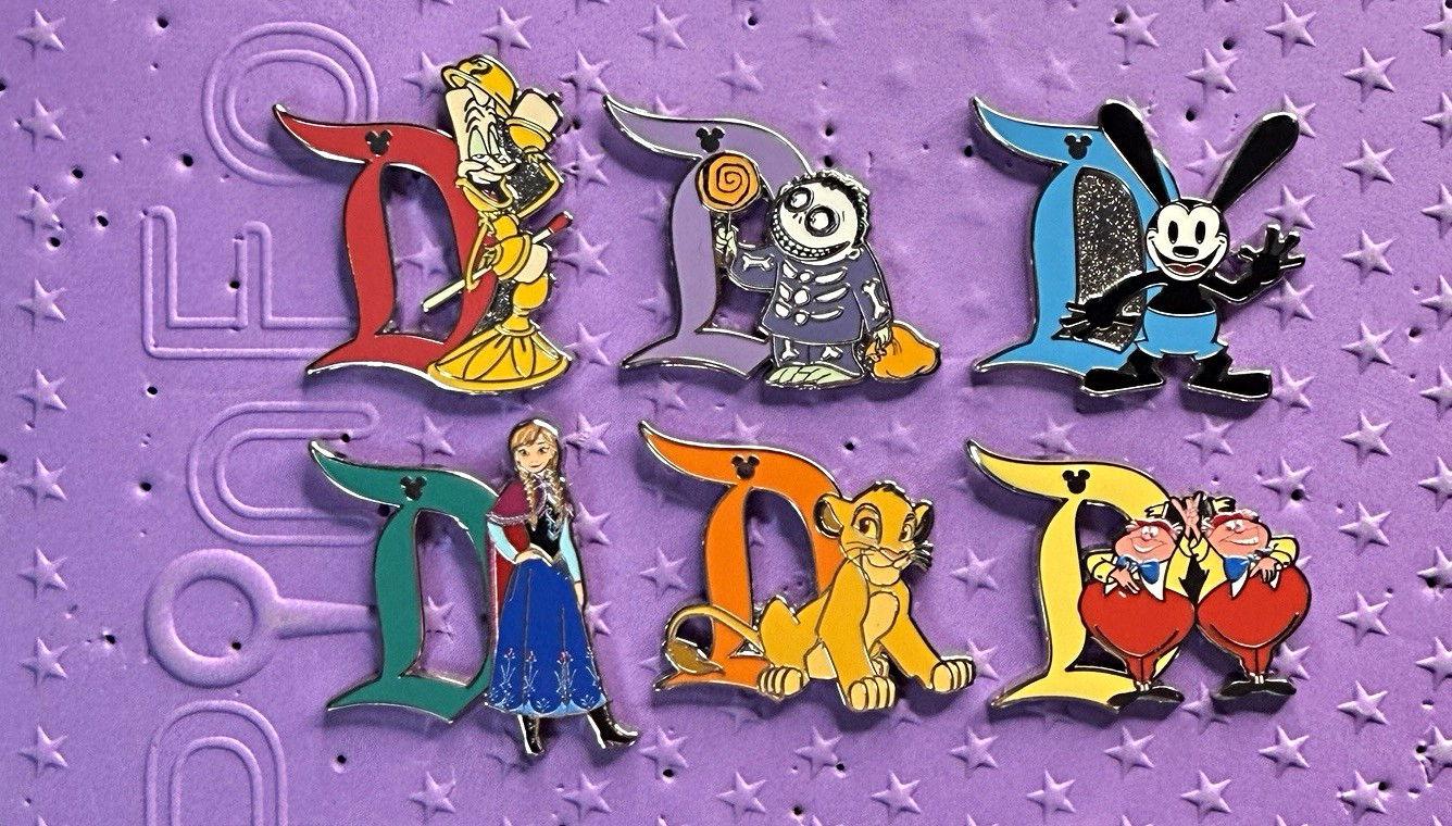 Disney 2025 Disneyland Hidden Mickey Wave A Pin COMPLETE 6 DISNEY D PIN W/Chaser Disney 2025 Disneyland Hidden Mickey Wave A Pin COMPLETE 6 DISNEY D PIN W/Chaser