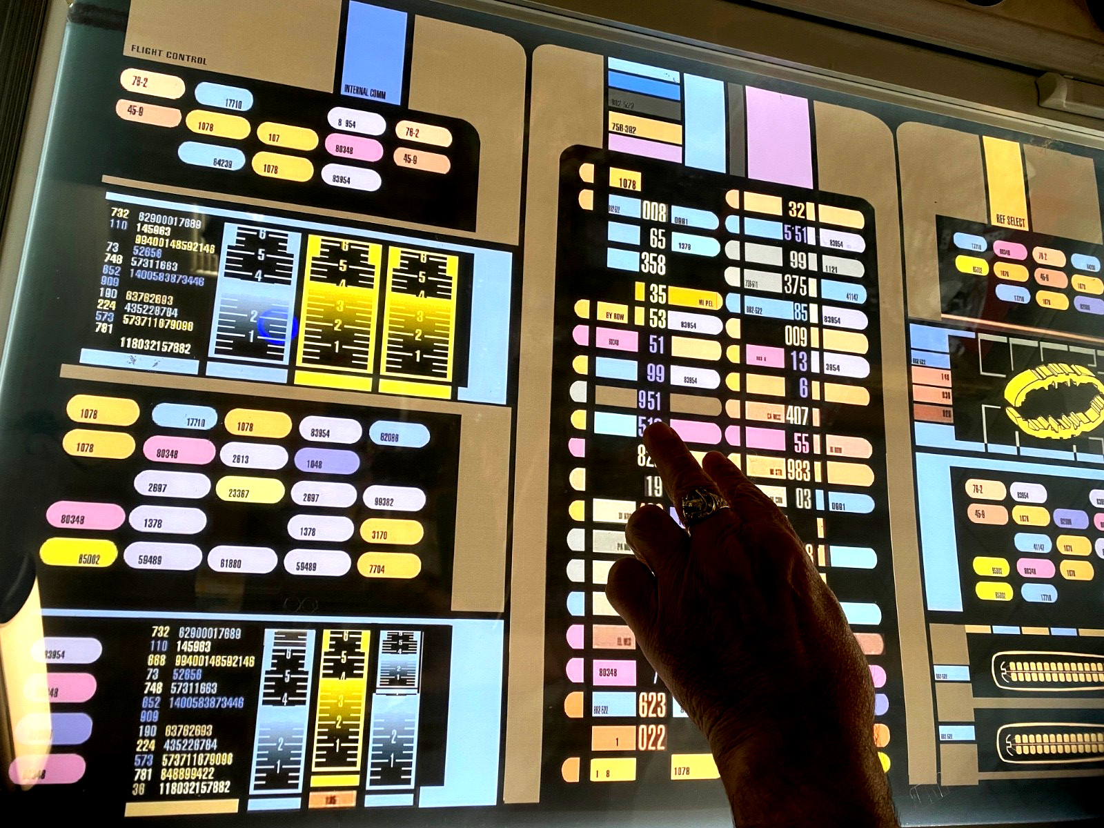 StAr TrEk prop Voyager engineering msd ship Master lcars translight print StAr TrEk prop Voyager engineering msd ship Master lcars translight print