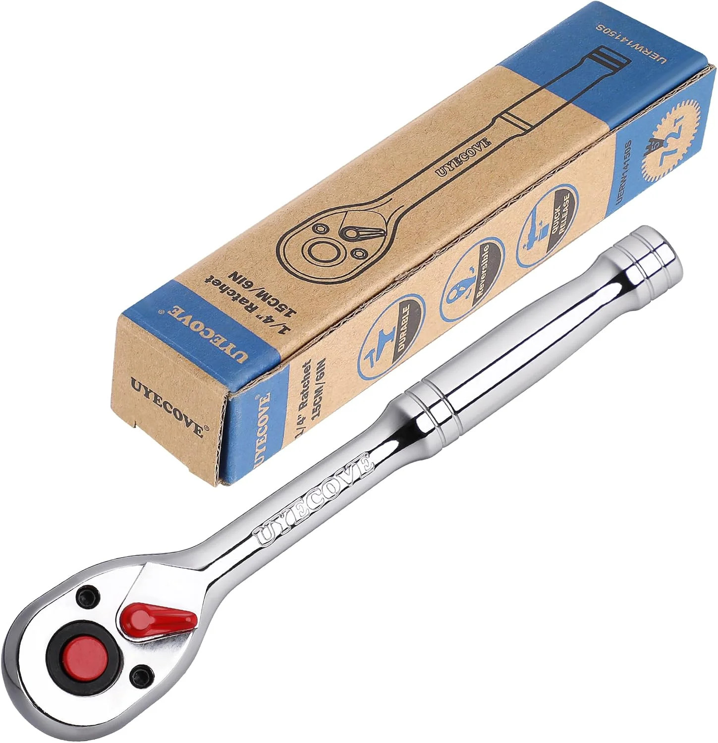1/4 Inch Drive Ratchet Wrench Socket Wrench 5.9\'\'/15cm